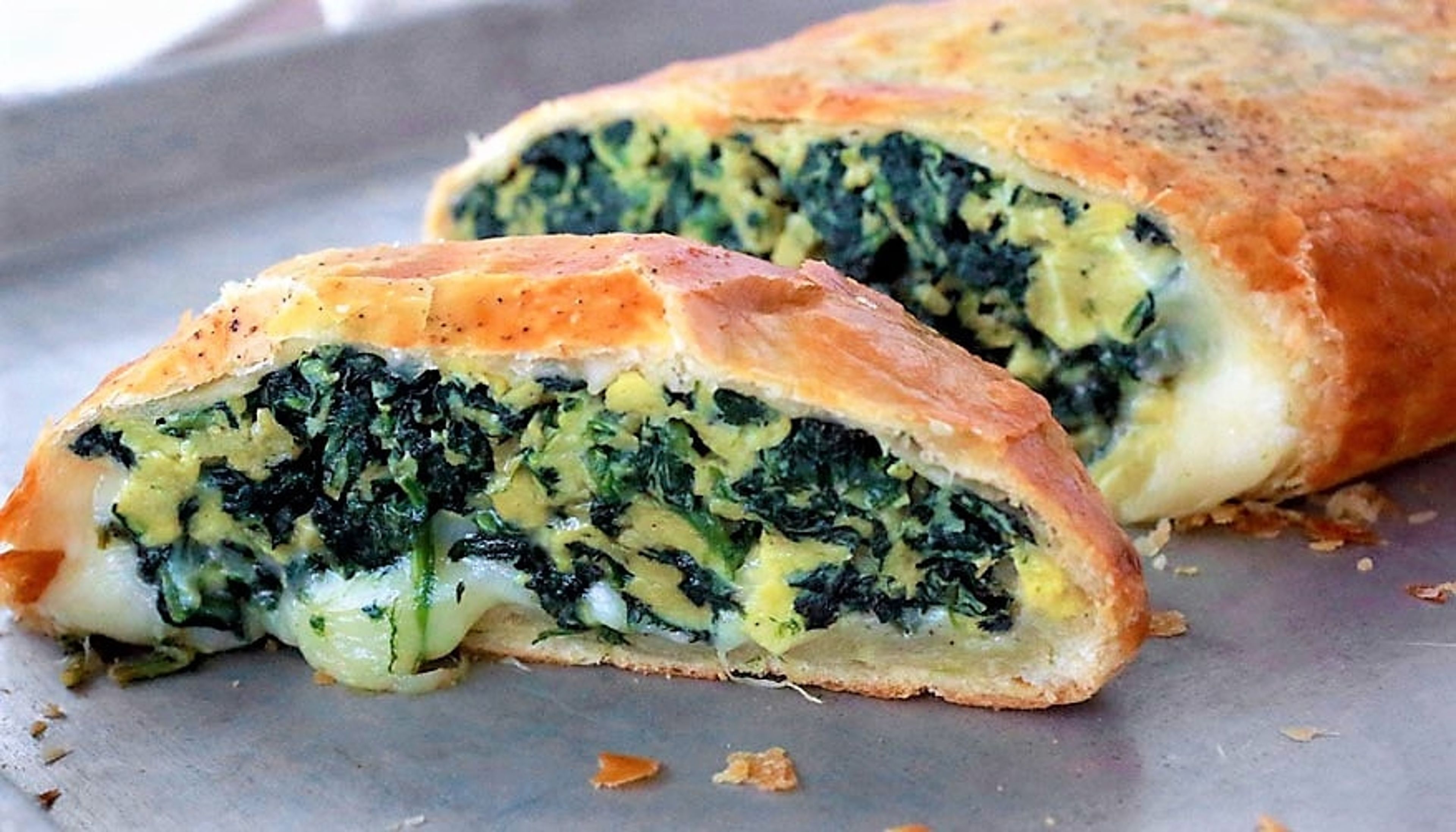 Spinach Stromboli.