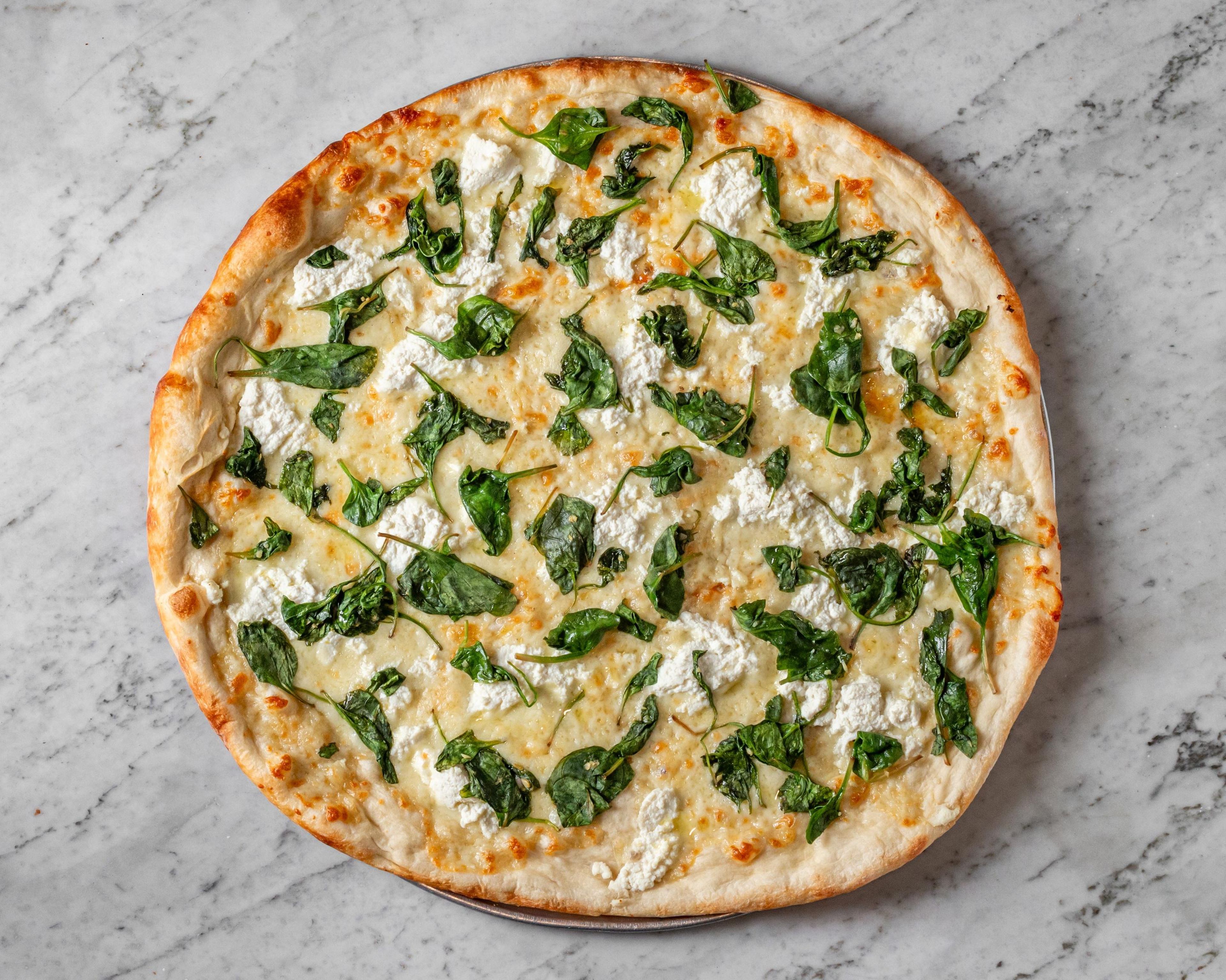 White with Spinach Pie.