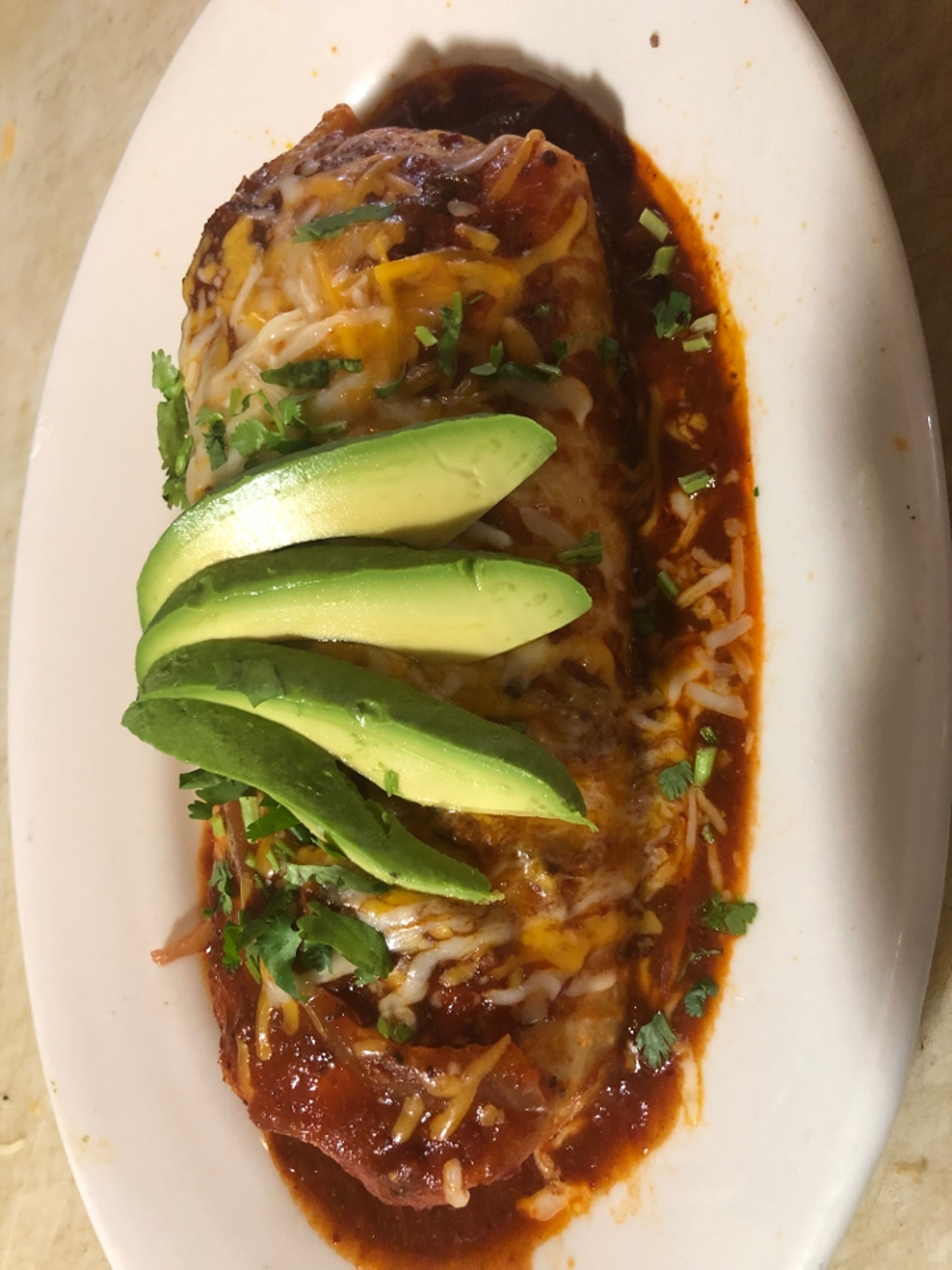 DIABLA Tiger Prawn Burrito.