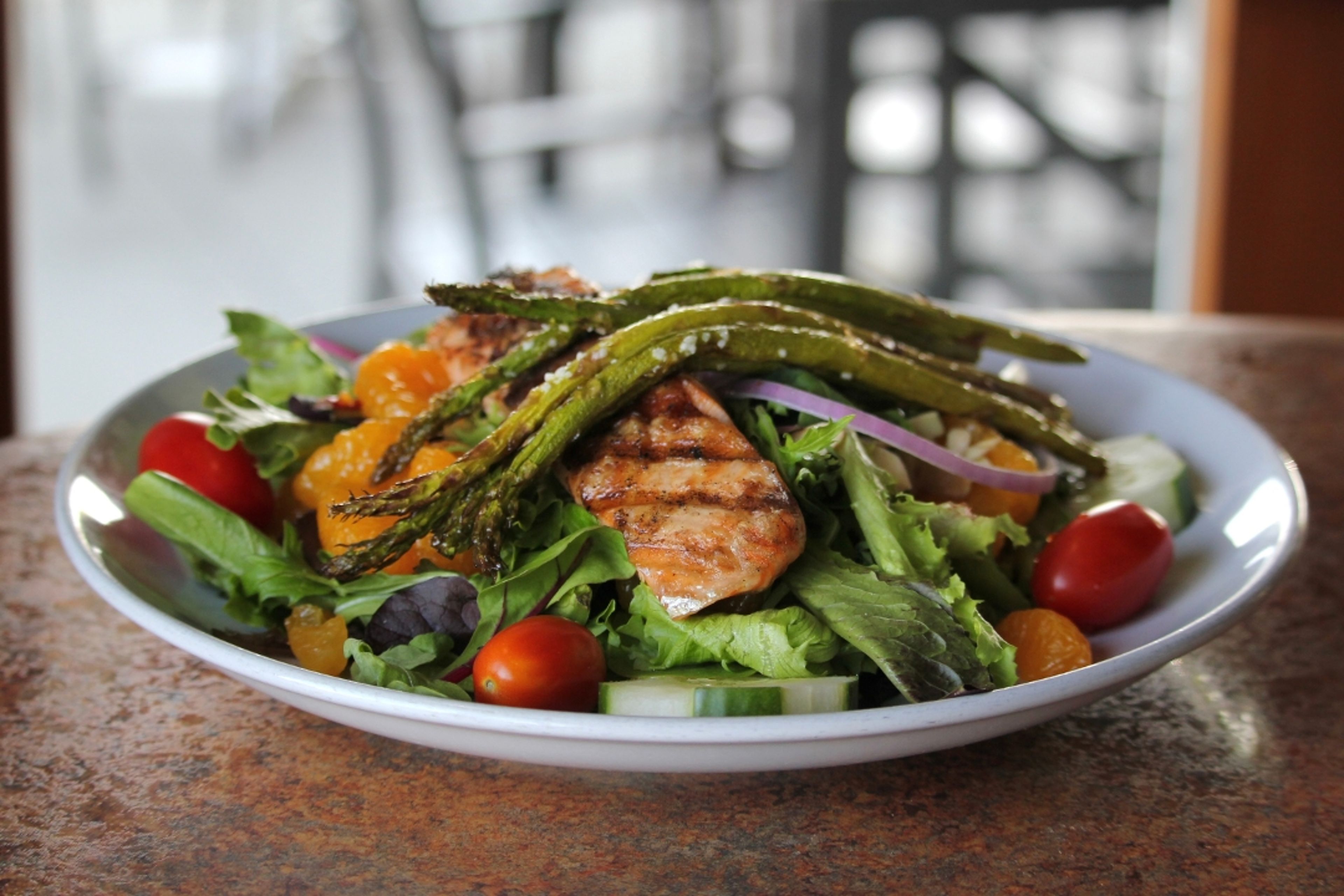 Salmon & Grilled Asparagus.
