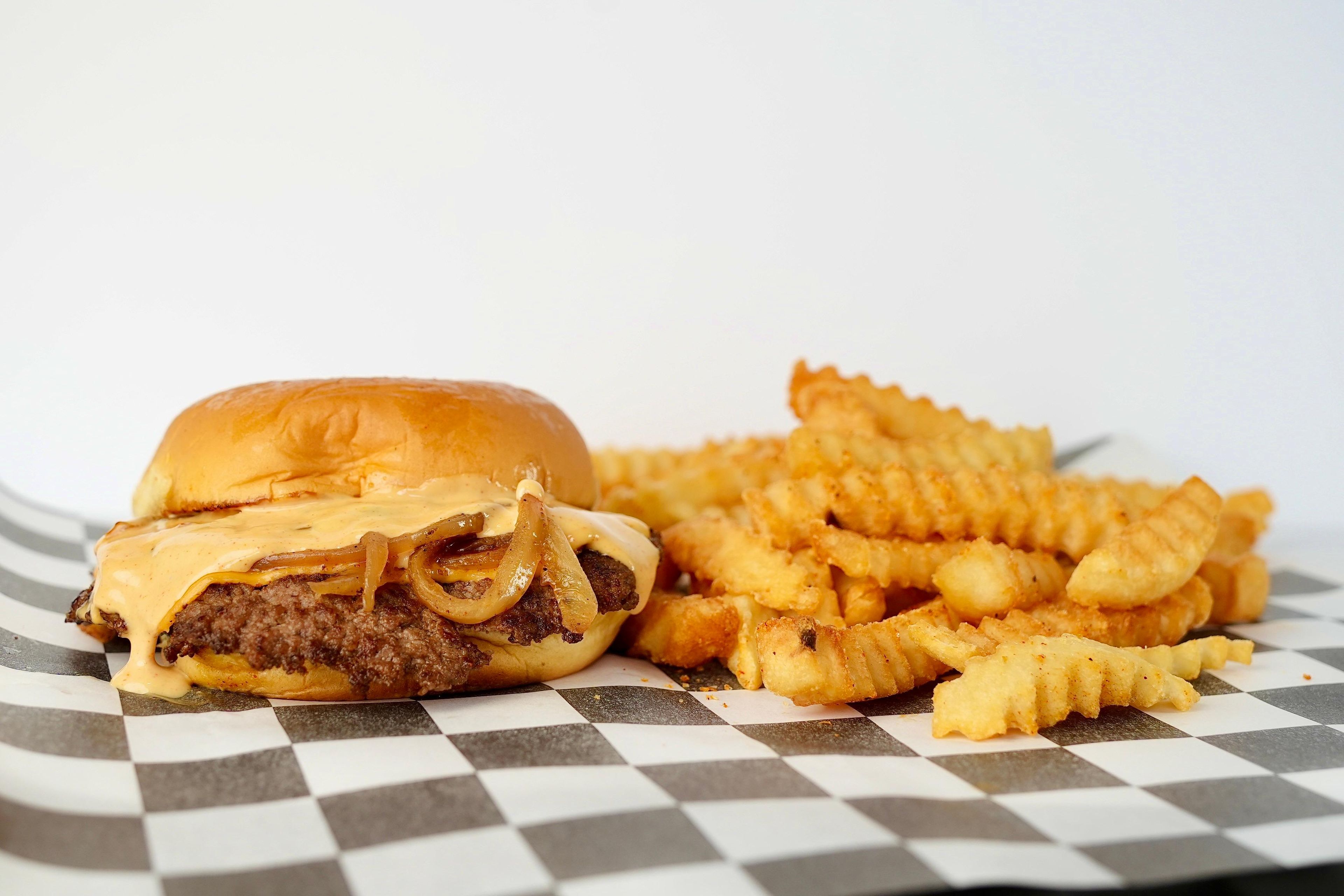 #1 - Sandwich/Burger + Fries + Soda Can.