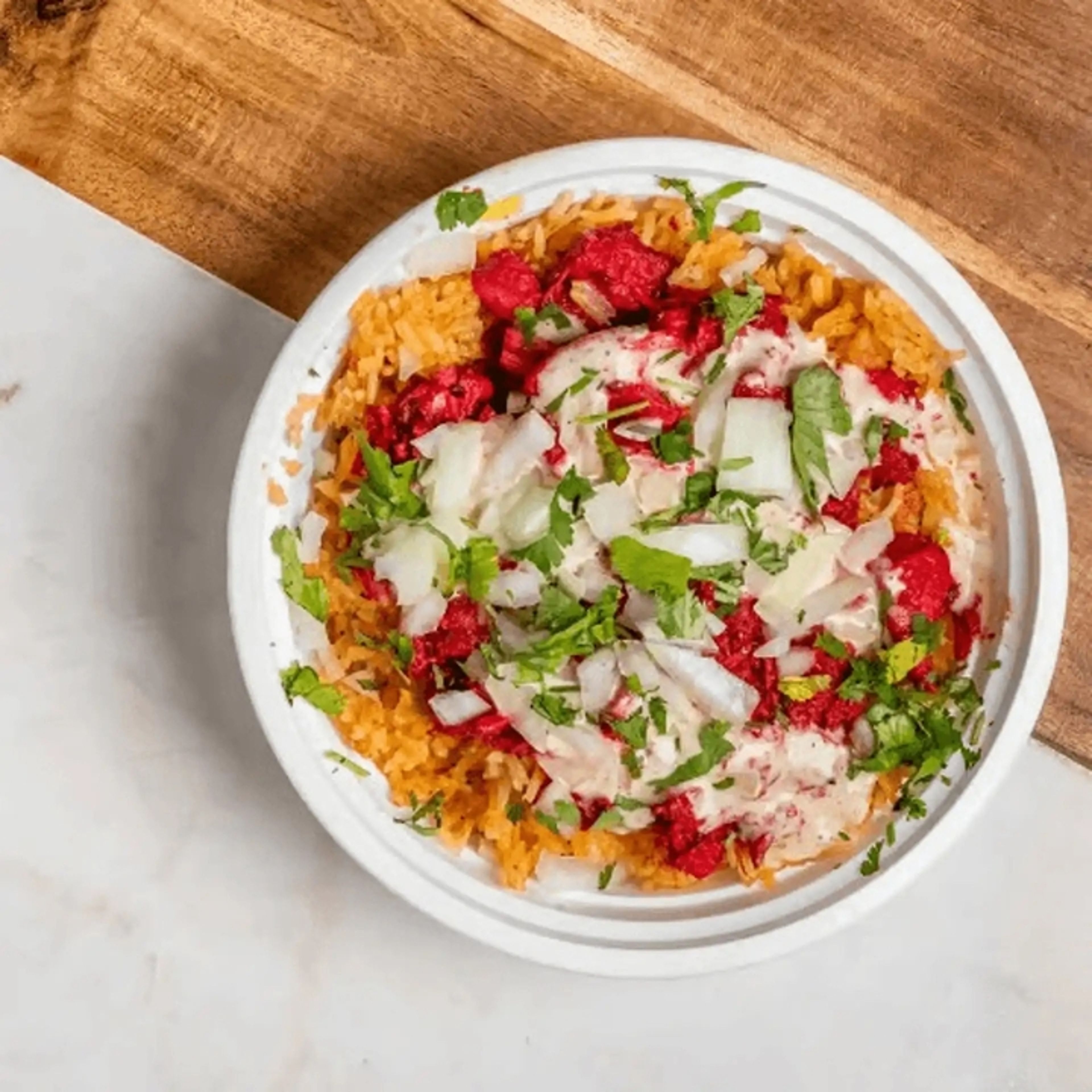 16oz Lemon Chili Chicken Rice Bowl.