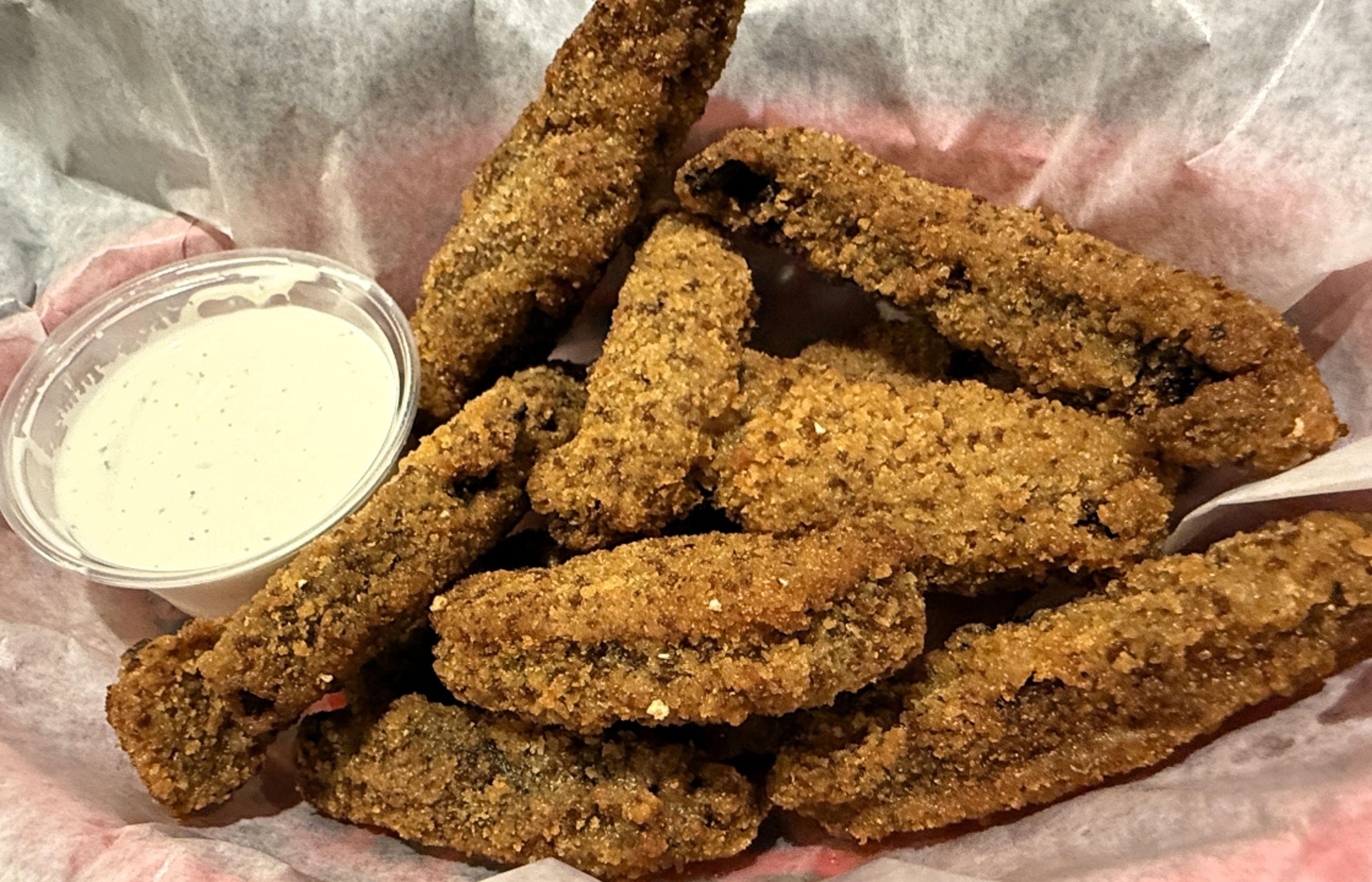Breaded Portabella Mushrooms.