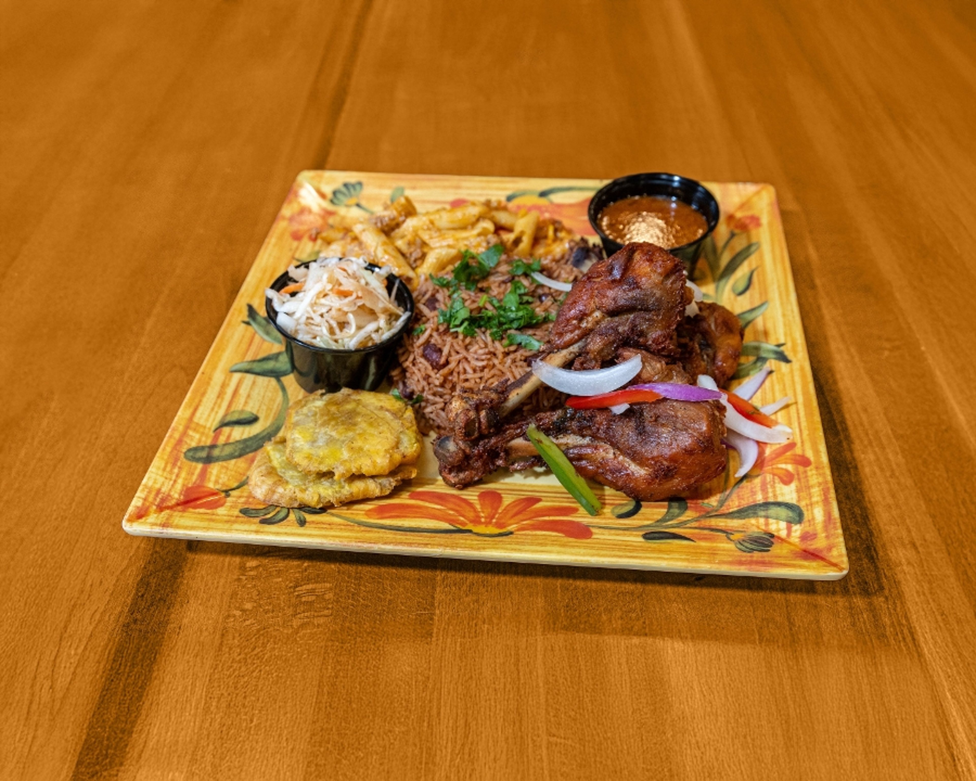 Fried Haitian Chicken.