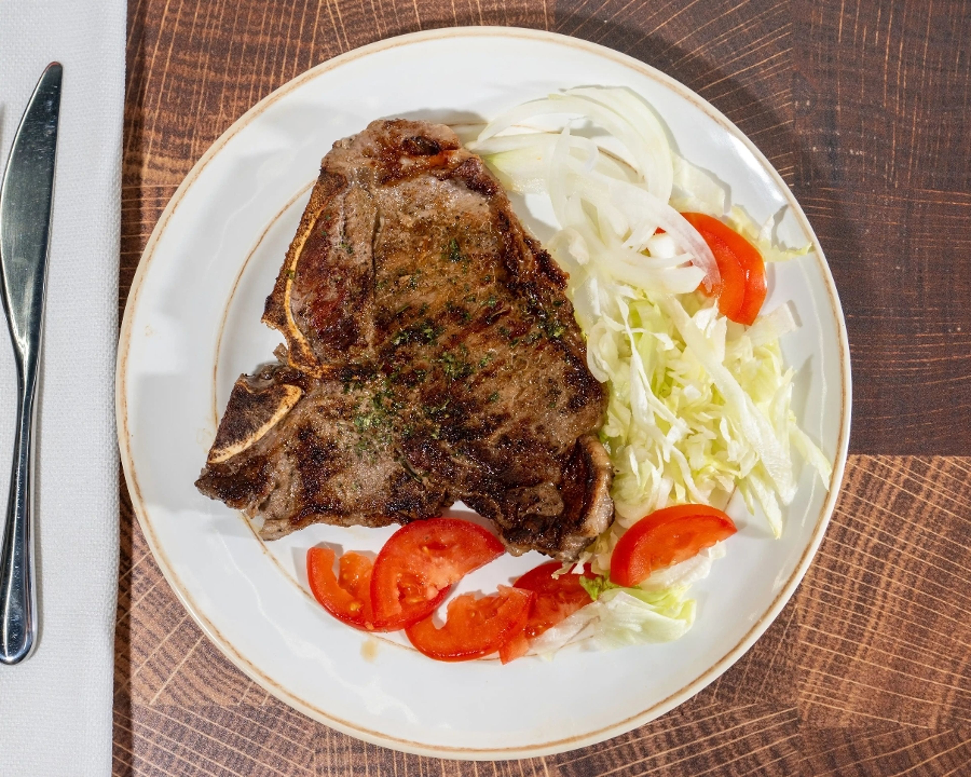 T-Bone Steak Platter.