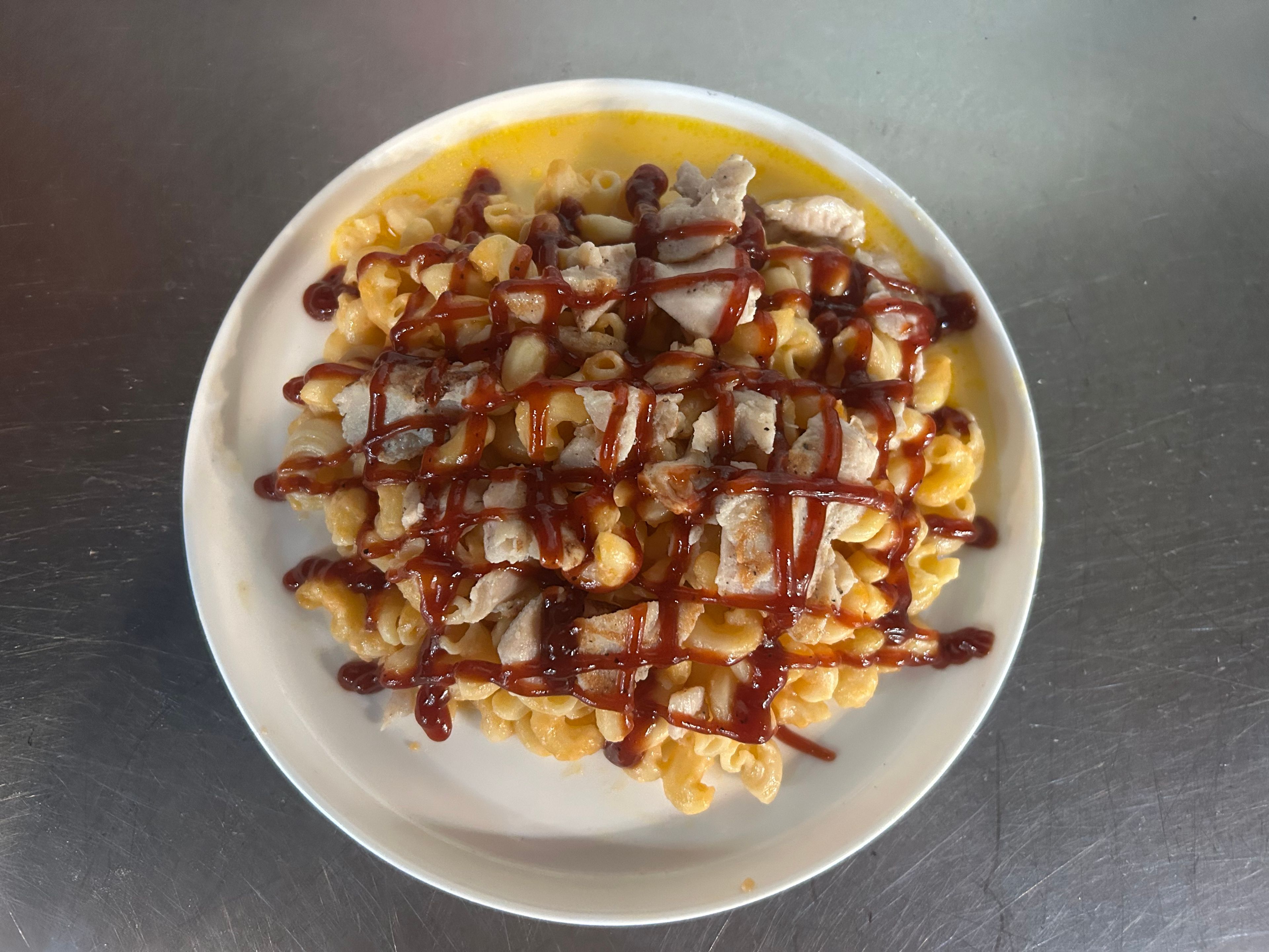 BBQ Chicken Mac & Cheese.
