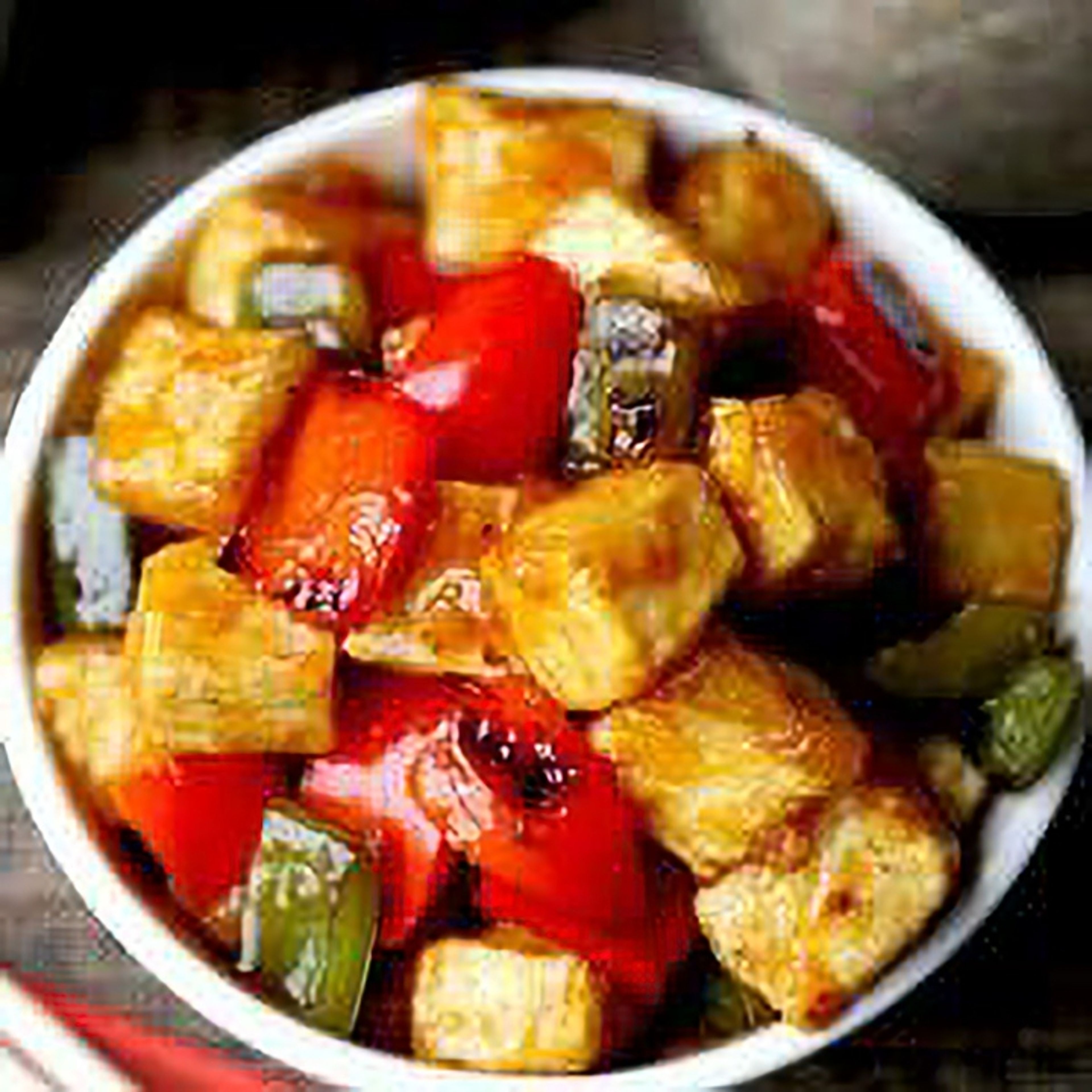 Sweet And Sour Tofu.
