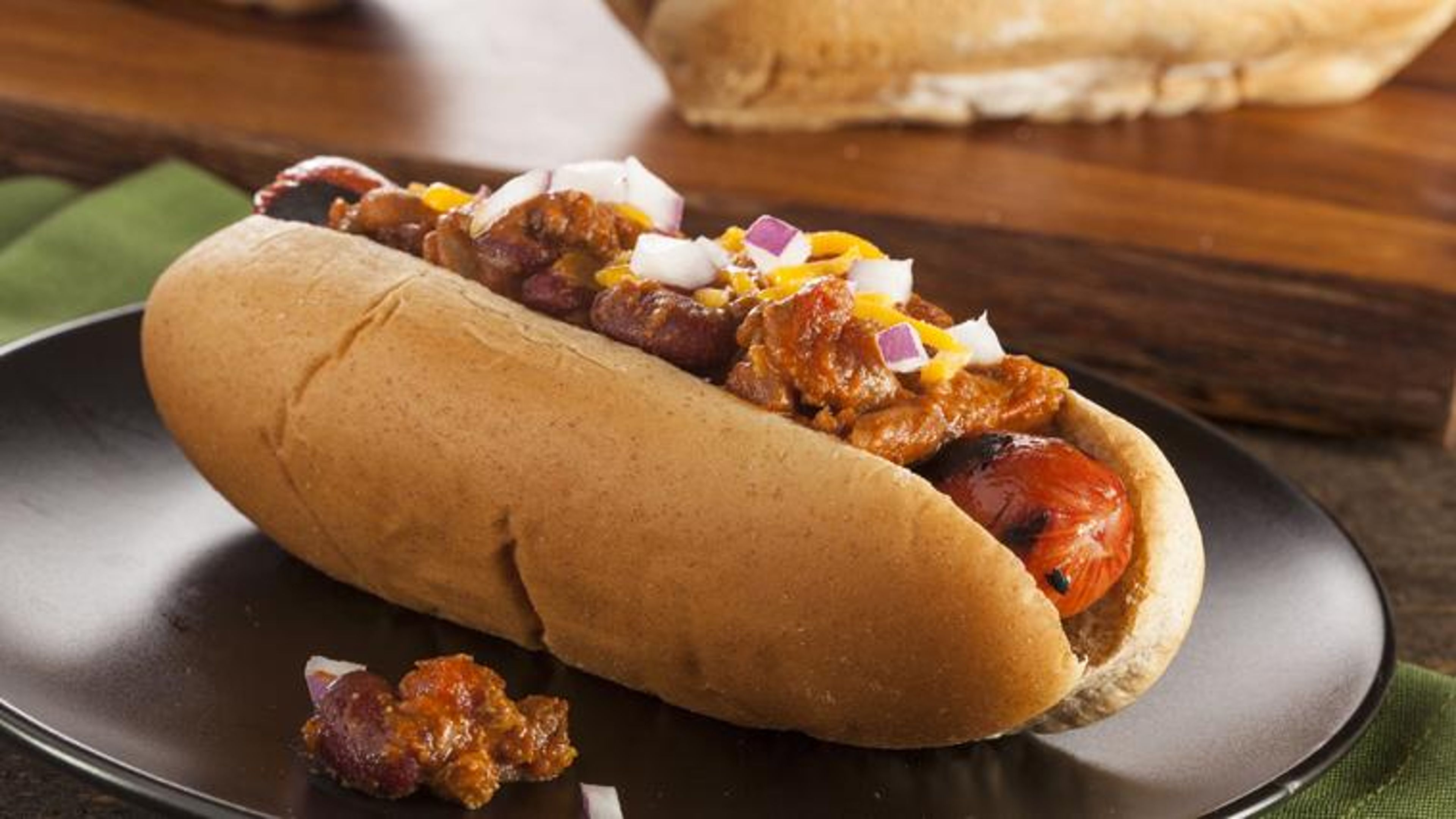 Nathan’s 1/4 lb Grilled All Beef Hotdog with Crinkle Fries.