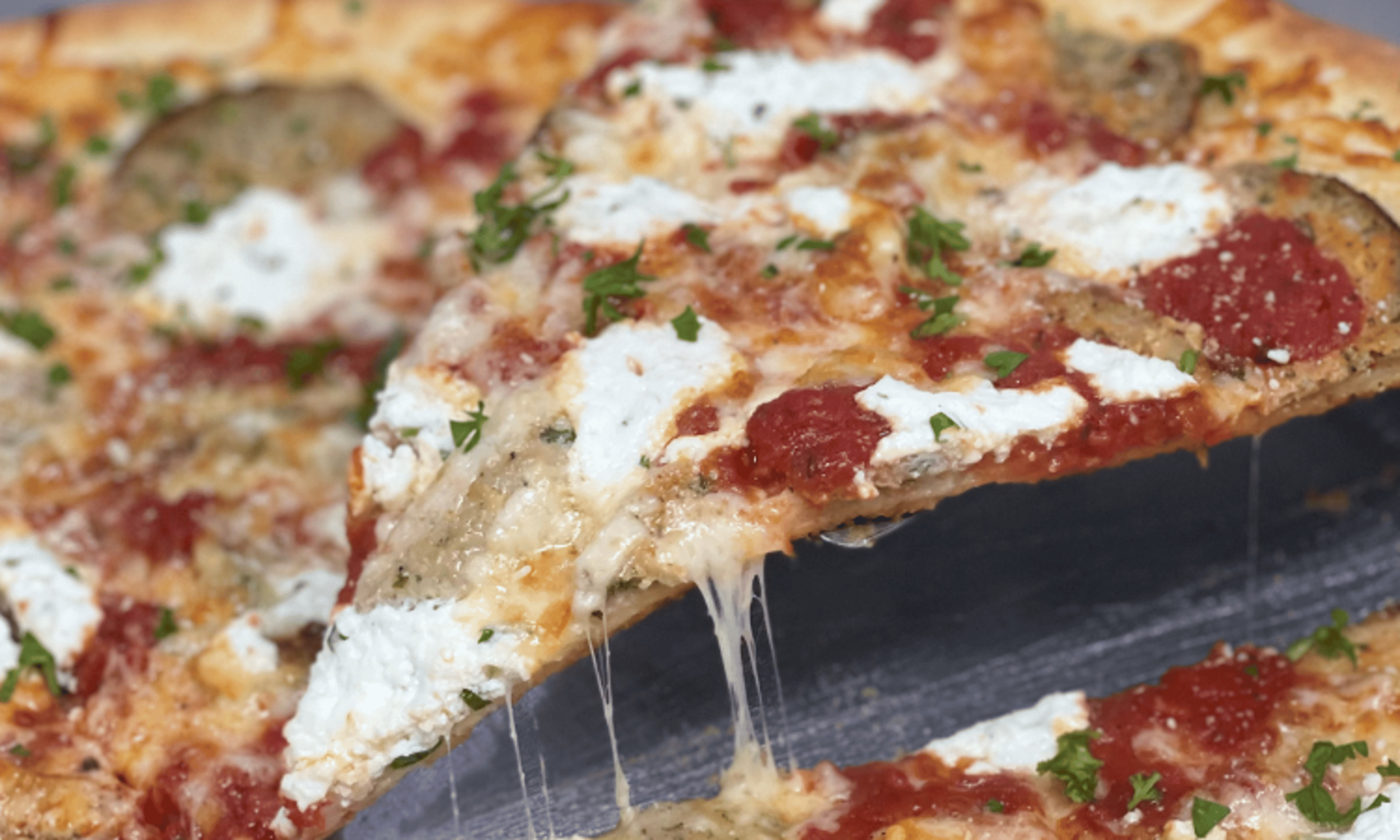 Turkey Meatball Parm Pizza Pie.