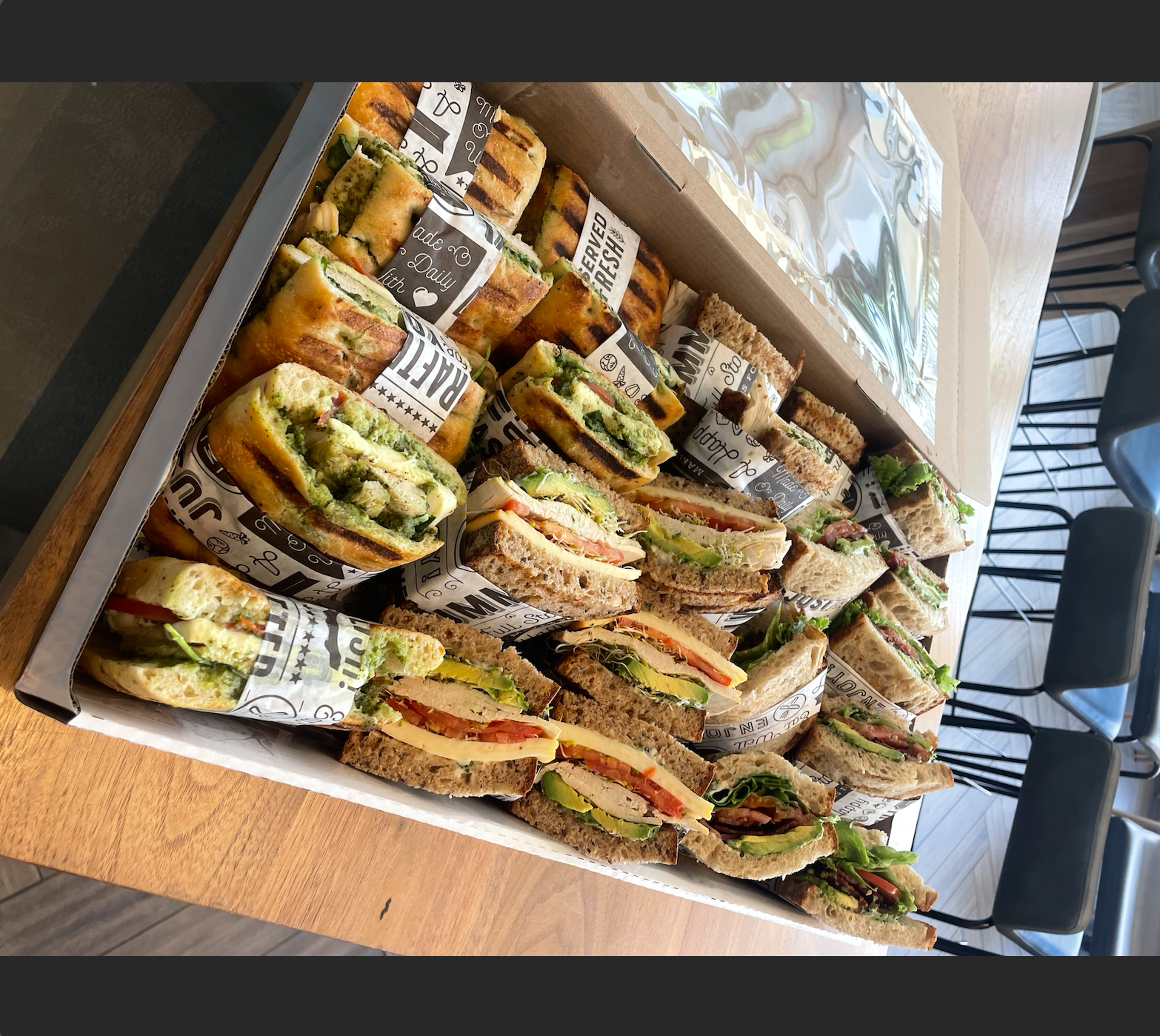 Avocado, Tomato & Muenster.