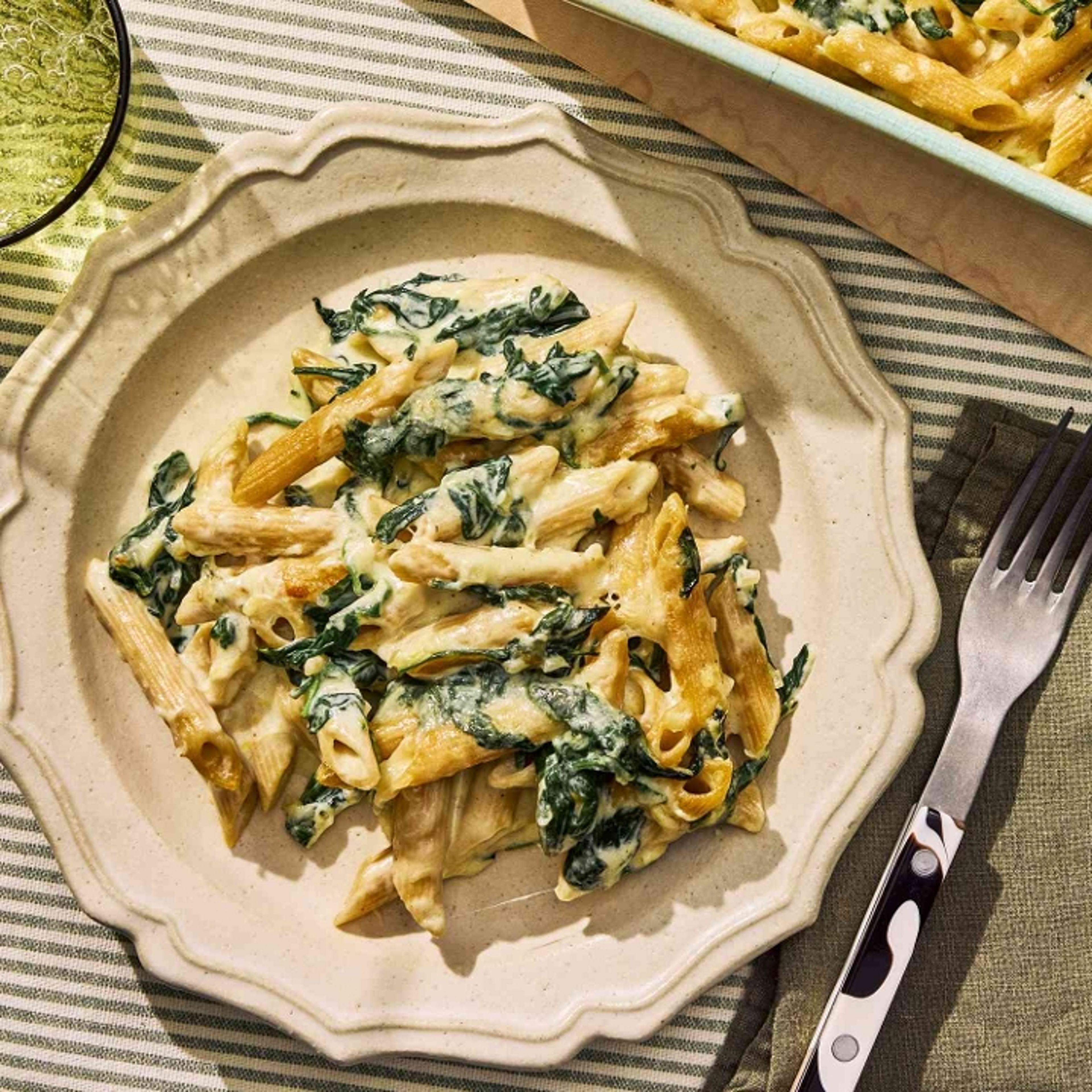 Penne Alfredo.