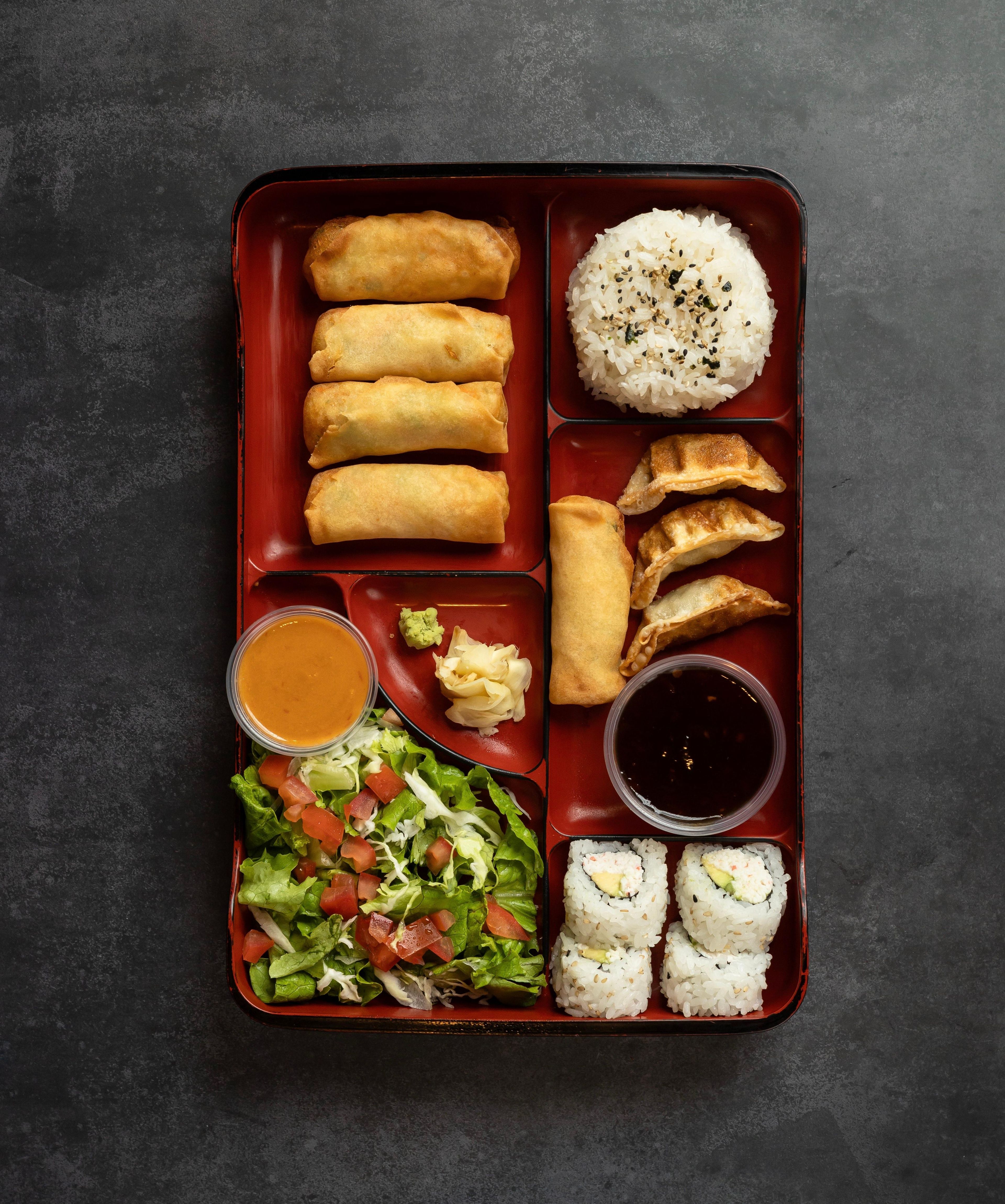 Veggie Egg Roll Bento.