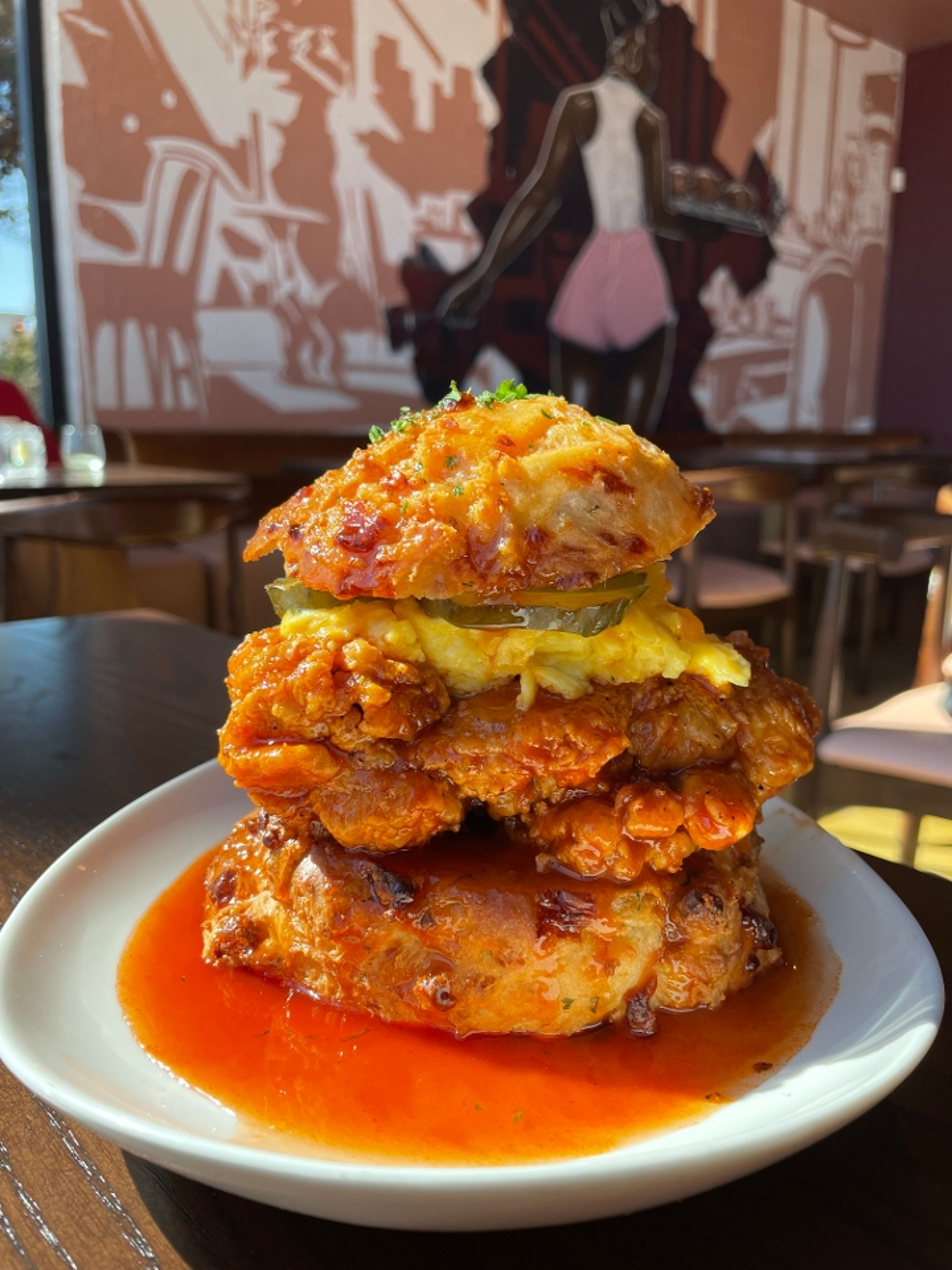 Hot Honey Chicken Biscuit.