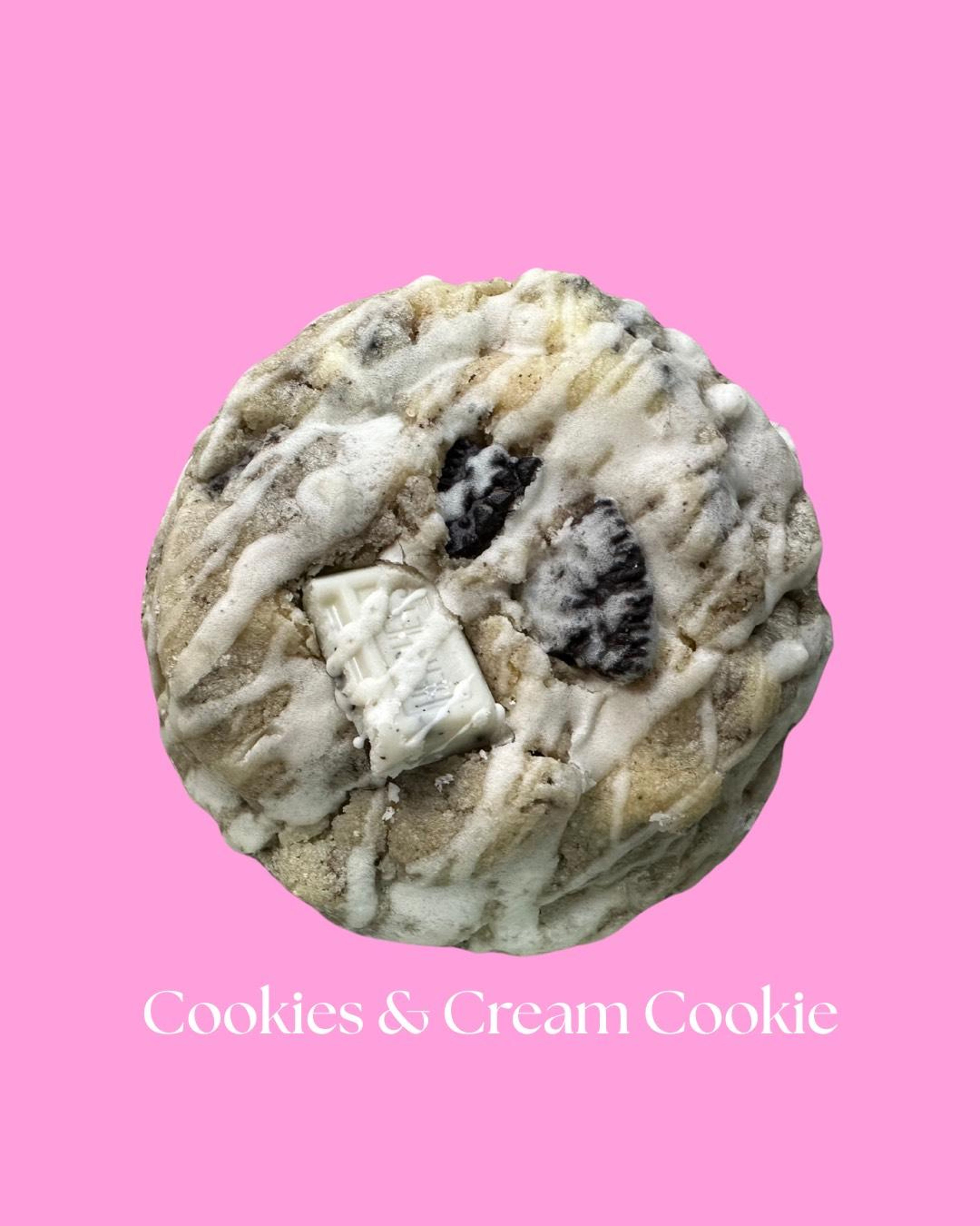 Housemade Cookies and Cream Cookie.
