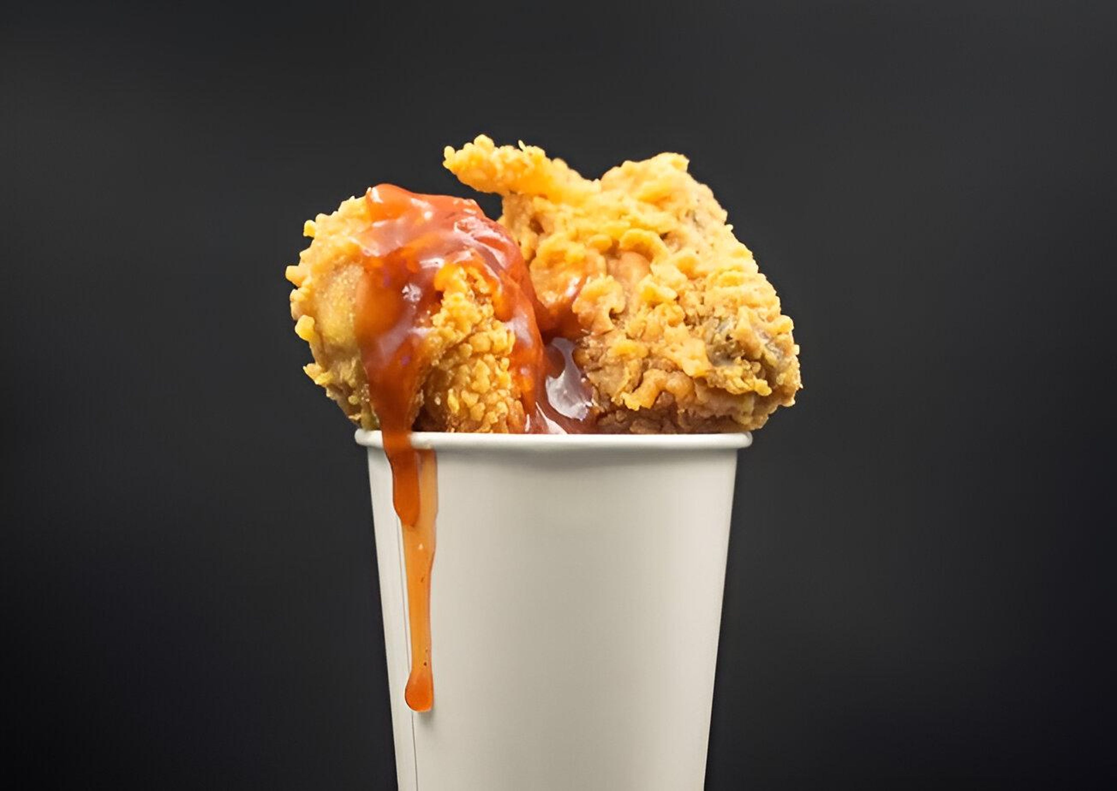 Buffalo wings dinner 8 pieces.