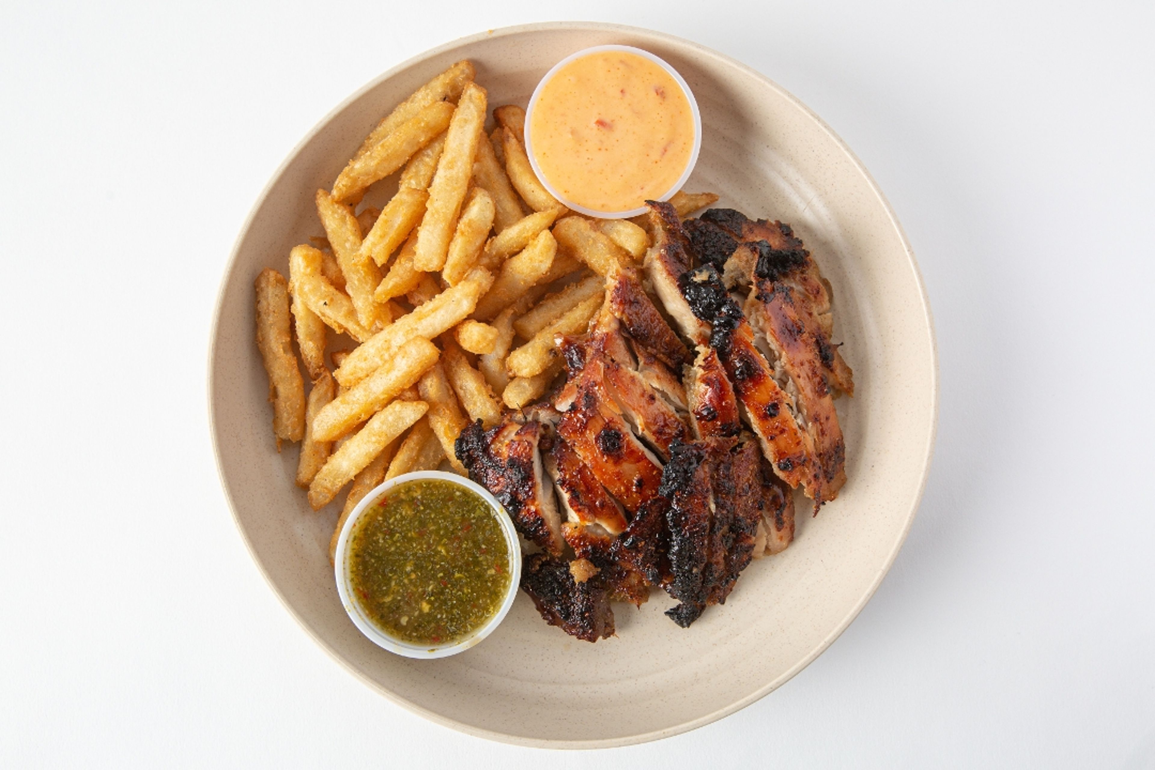 ROASTED CHICKEN + FRIES.
