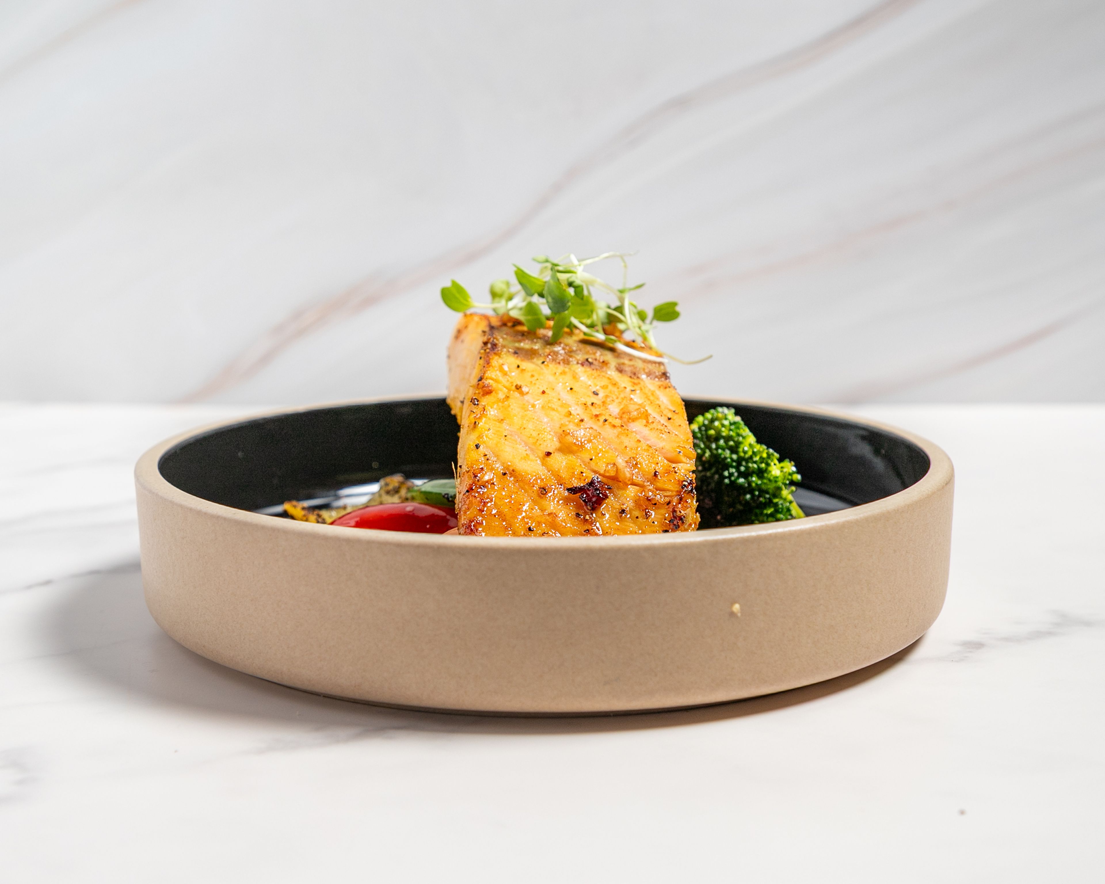 Honey Ginger Masala Salmon.