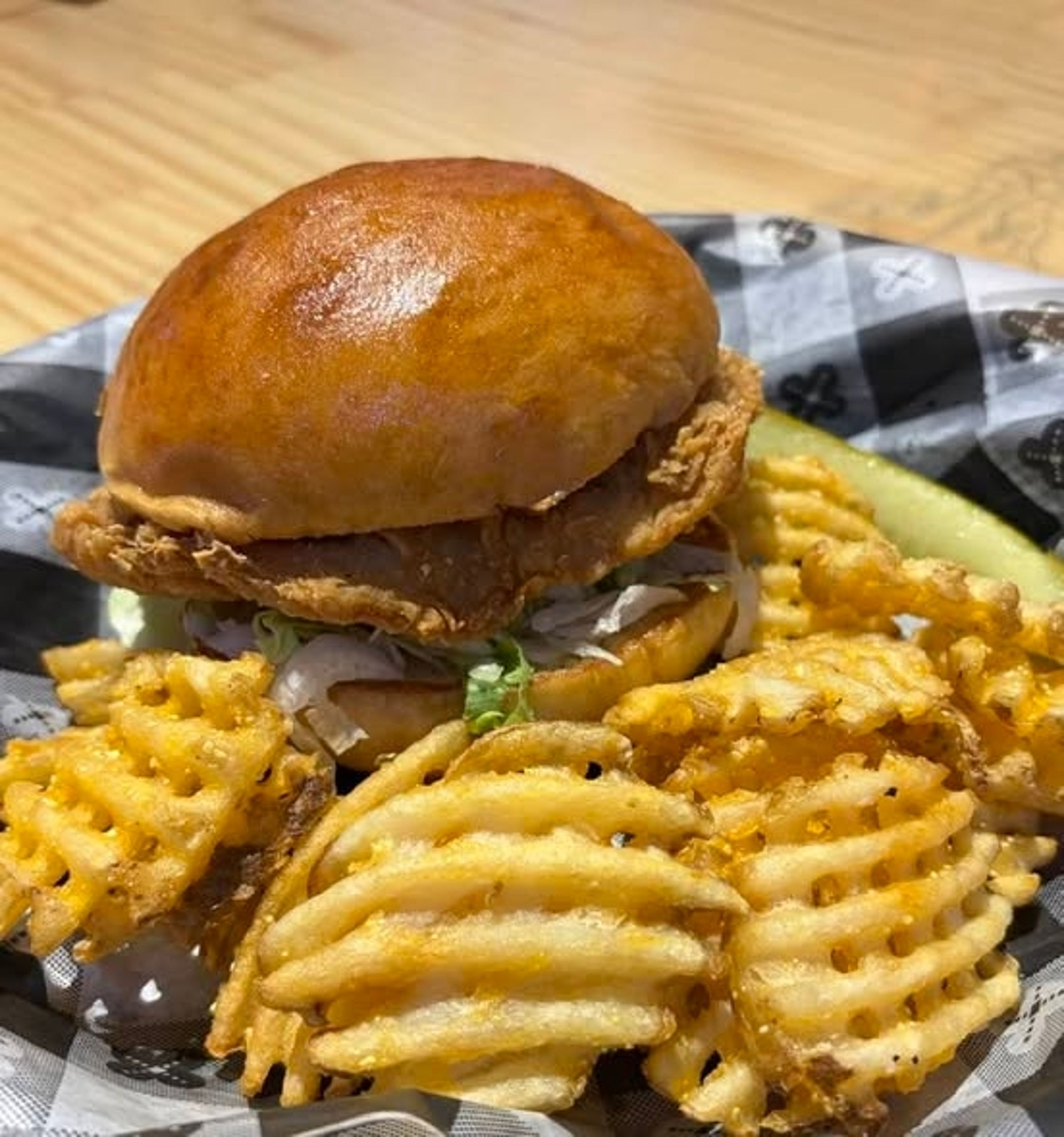 DM Crispy Chicken Sandwich.