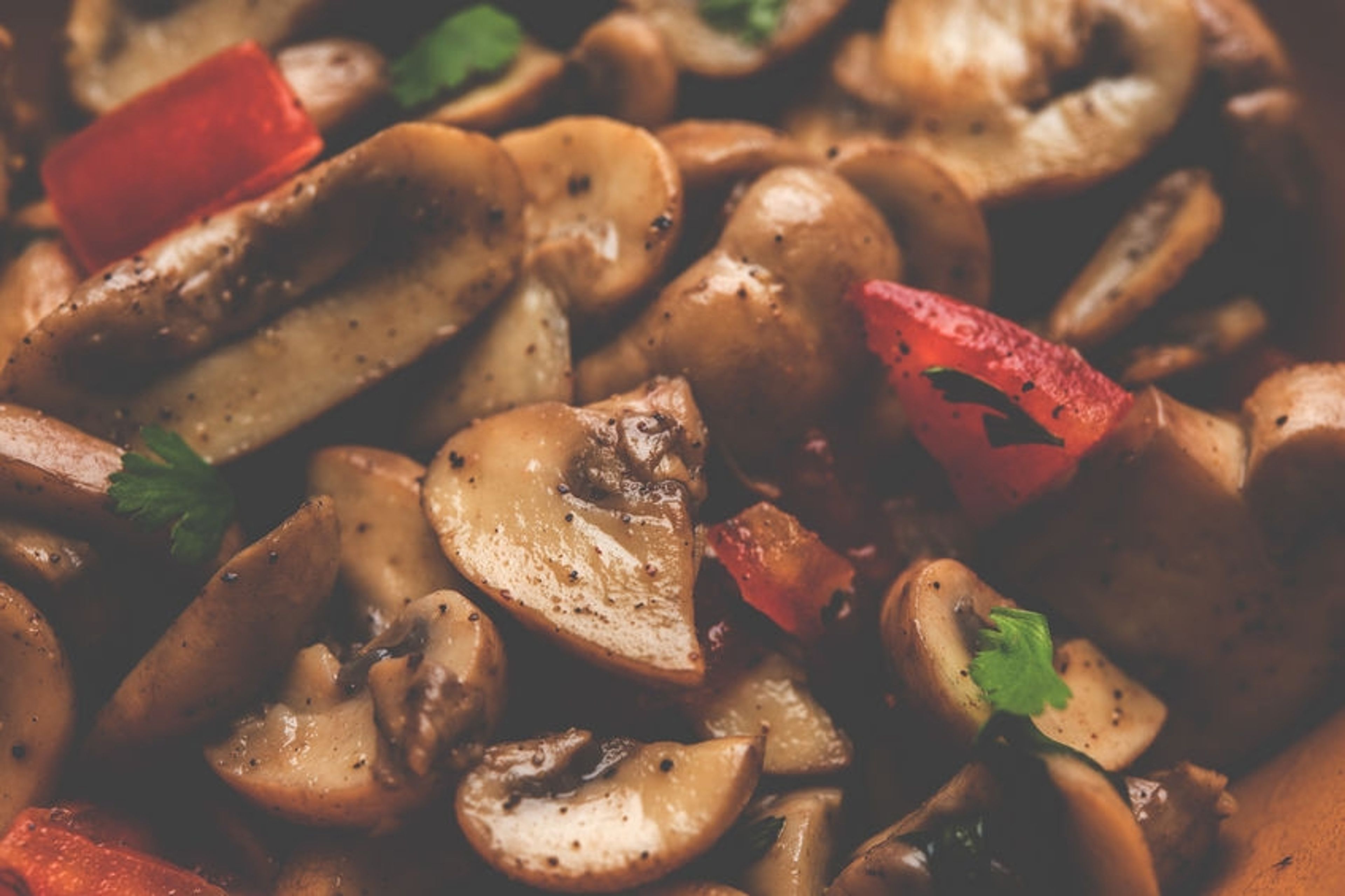 A008 Mushroom Pepper Fry.