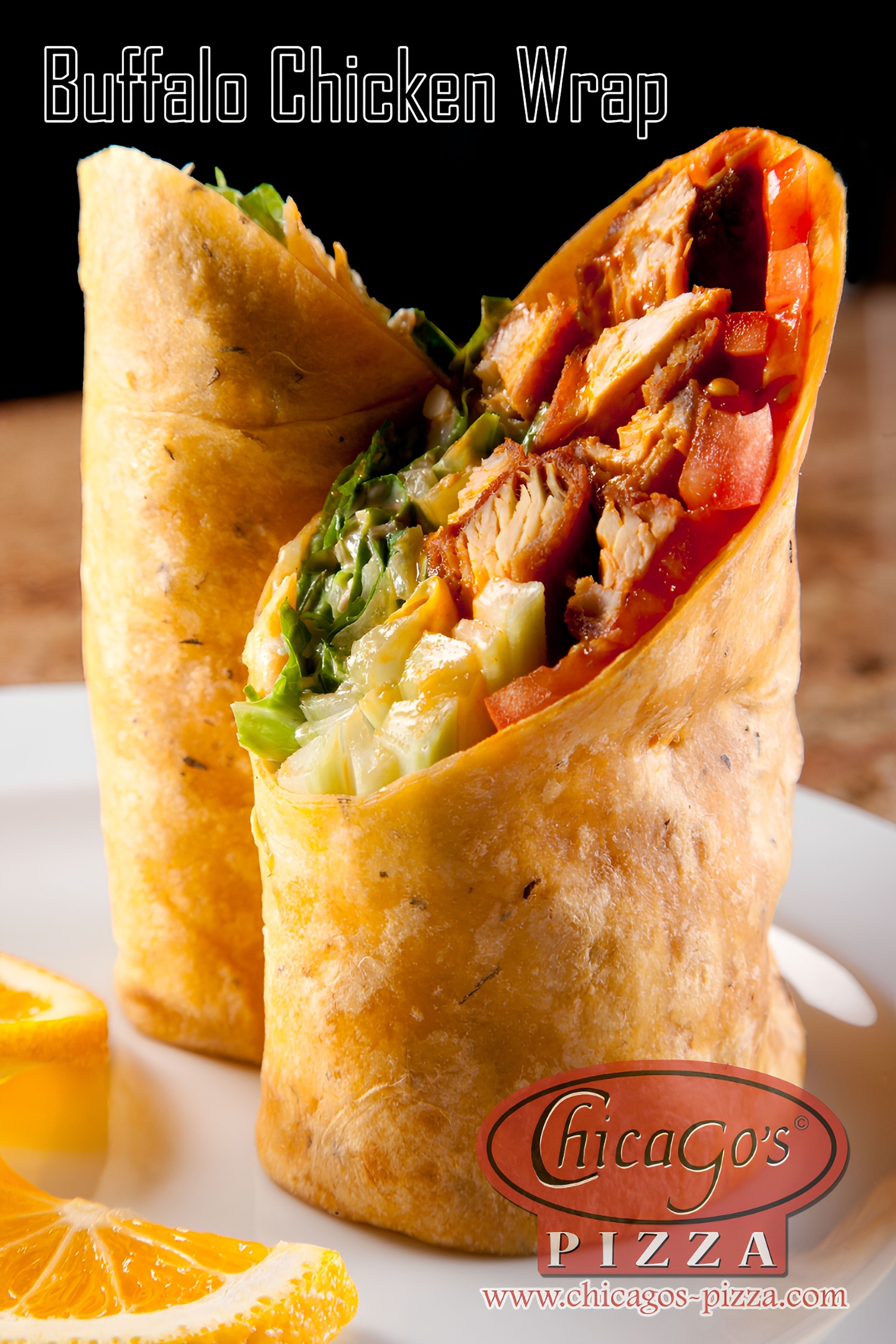 Buffalo Chicken Tender Wrap.