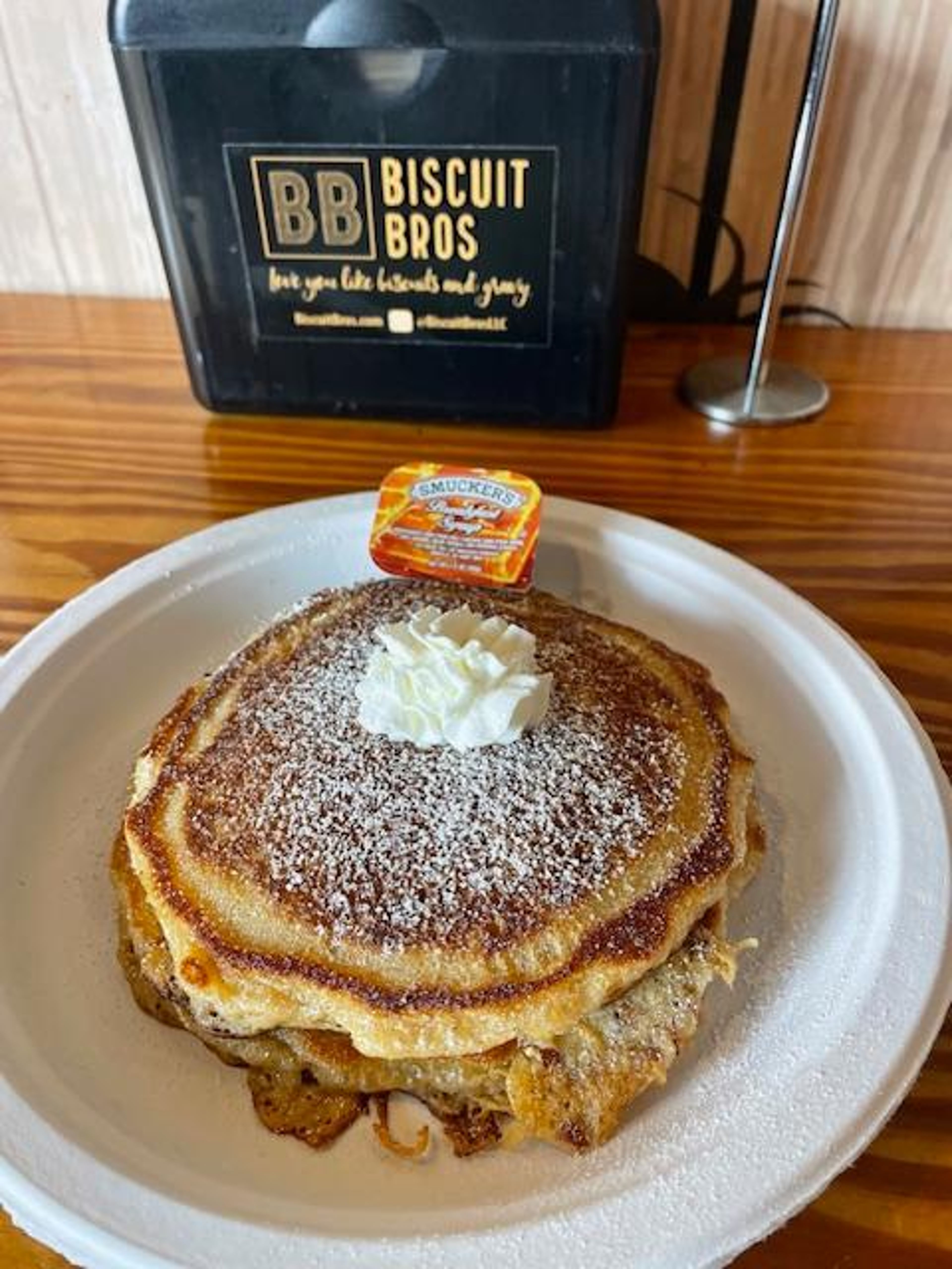 Pumpkin Pecan Pancake Platter.