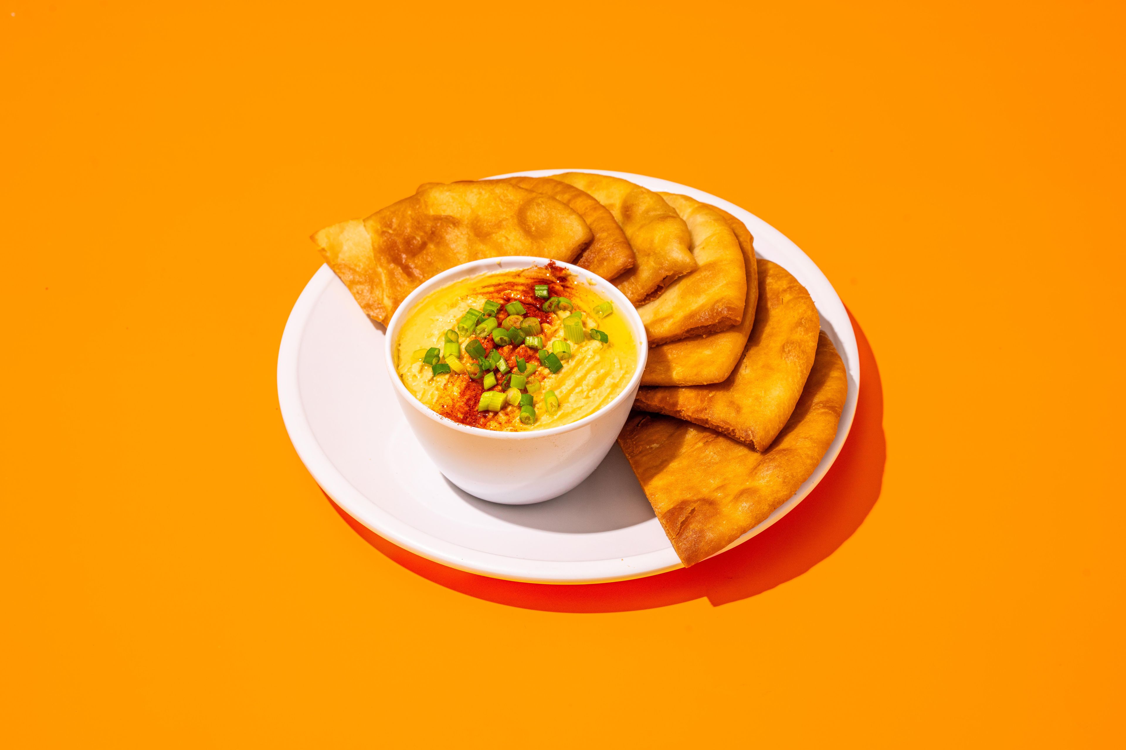 Fresh Garlic Hummus.