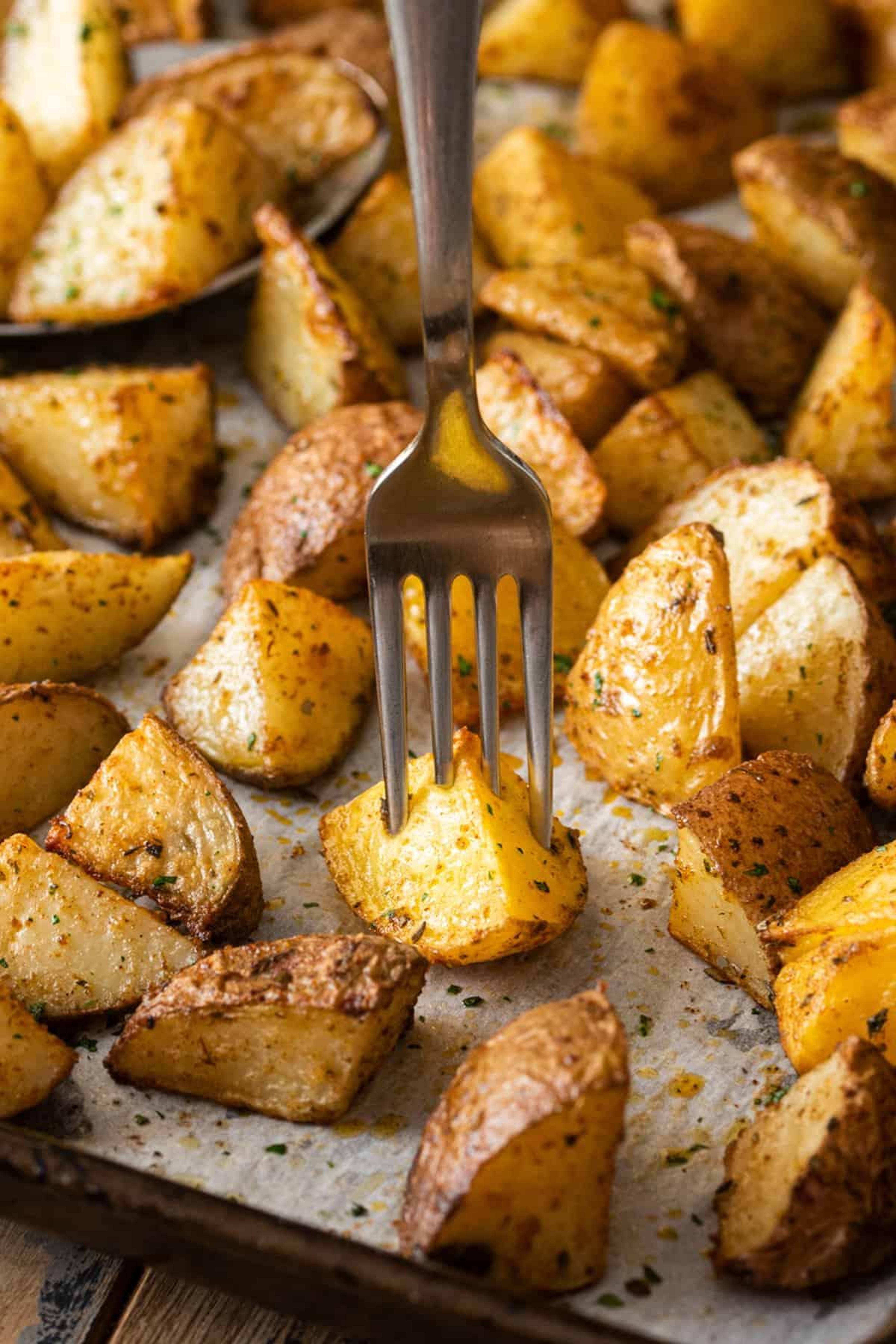 Oven Brown Potatoes.
