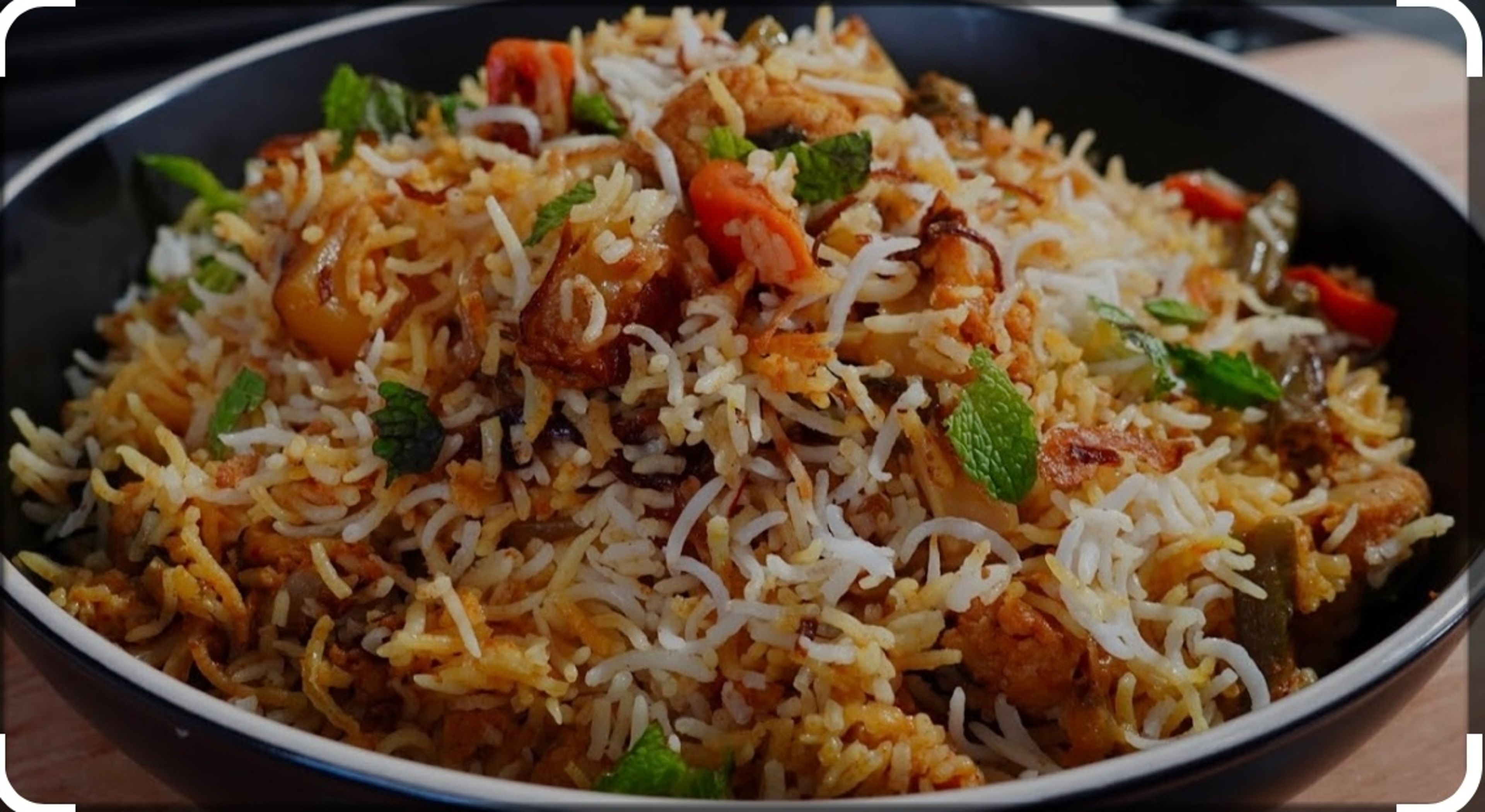 Vegetable Biryani.
