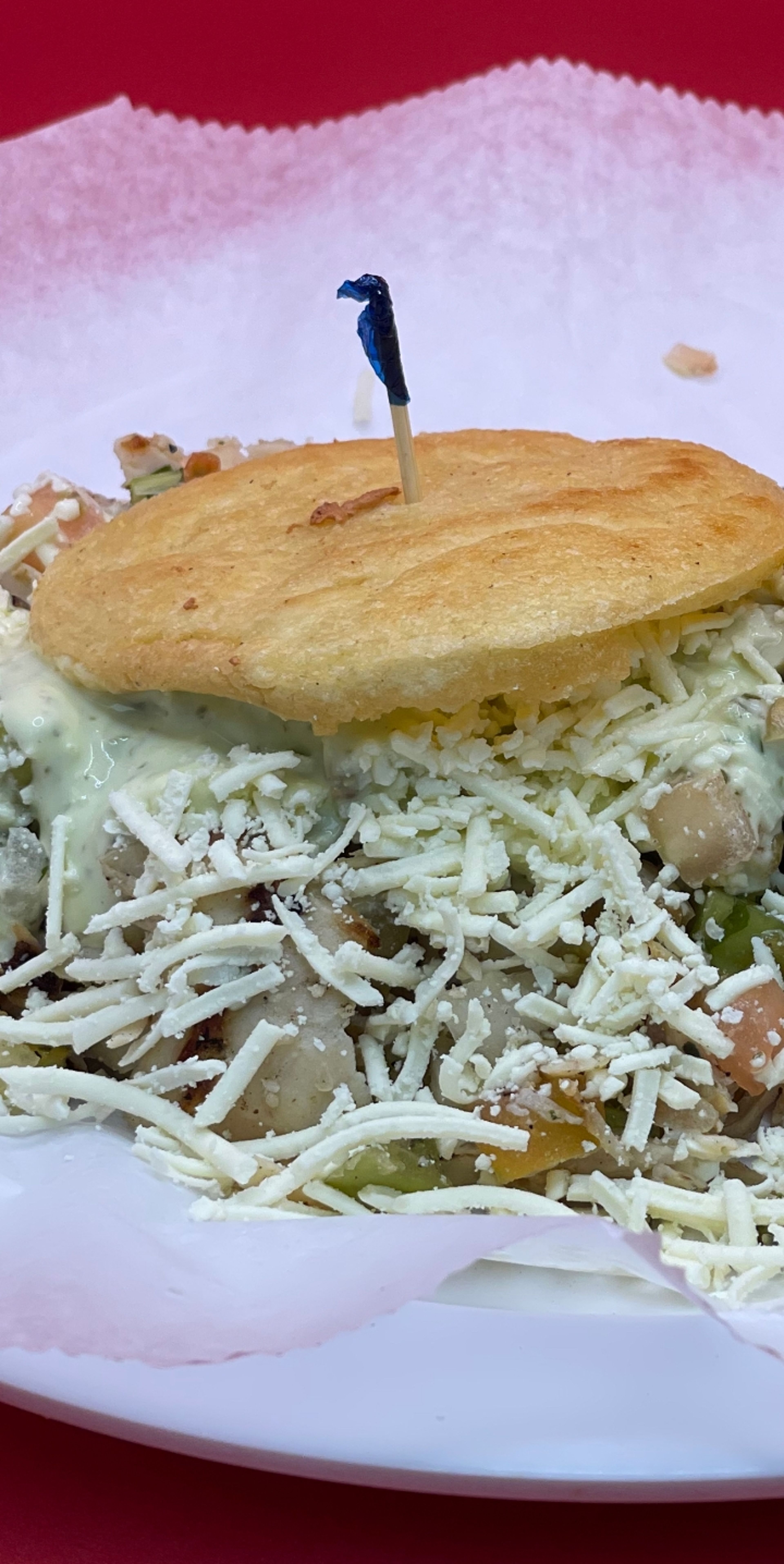 Grilled Pork Arepa (Fried)/ Arepa Frita Puerco al Grill (2).