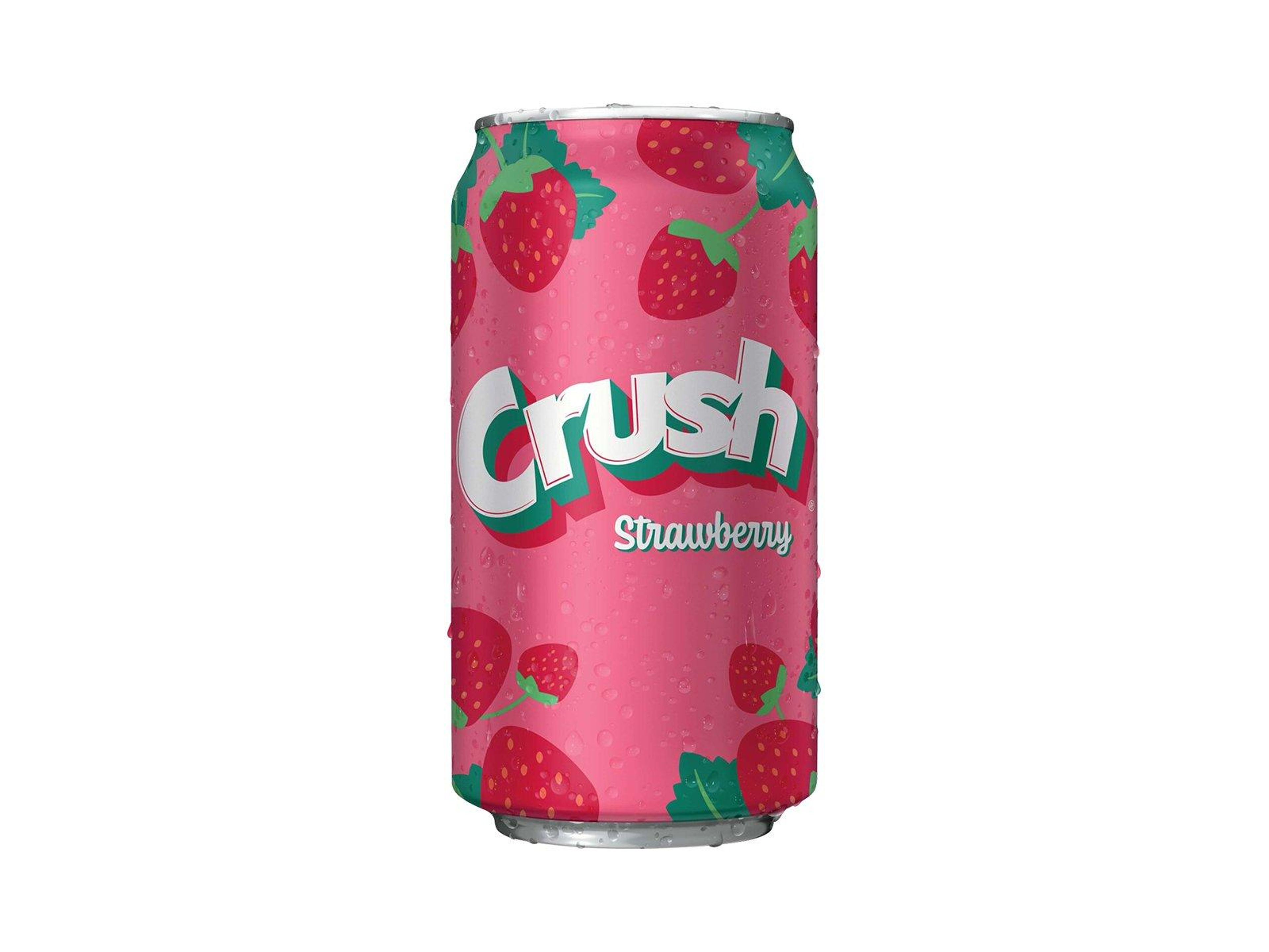 Crush Strawberry - 12oz Can.