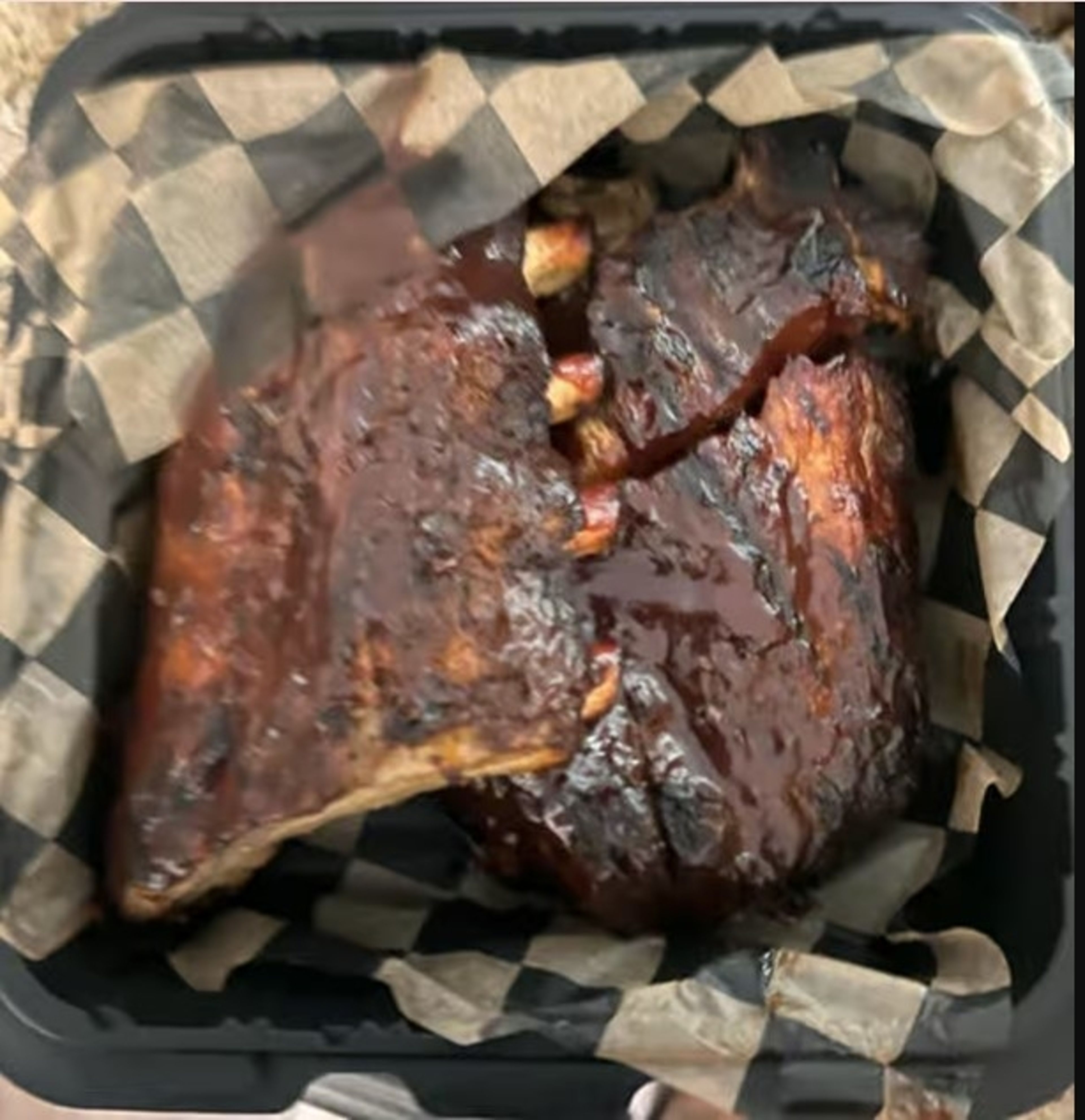 Full Rack Baby Back Ribs.