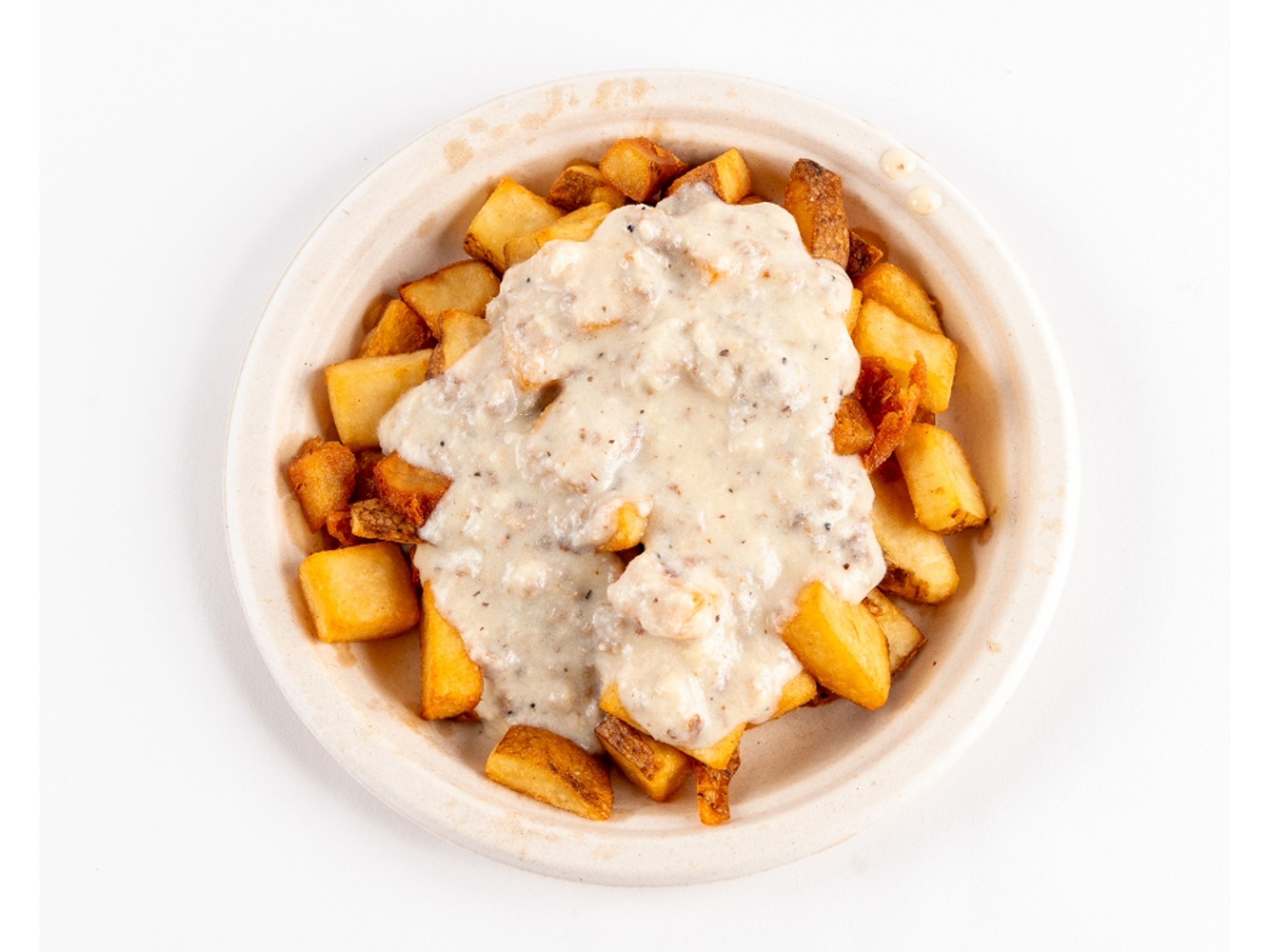 Potatoes and Sausage Gravy.