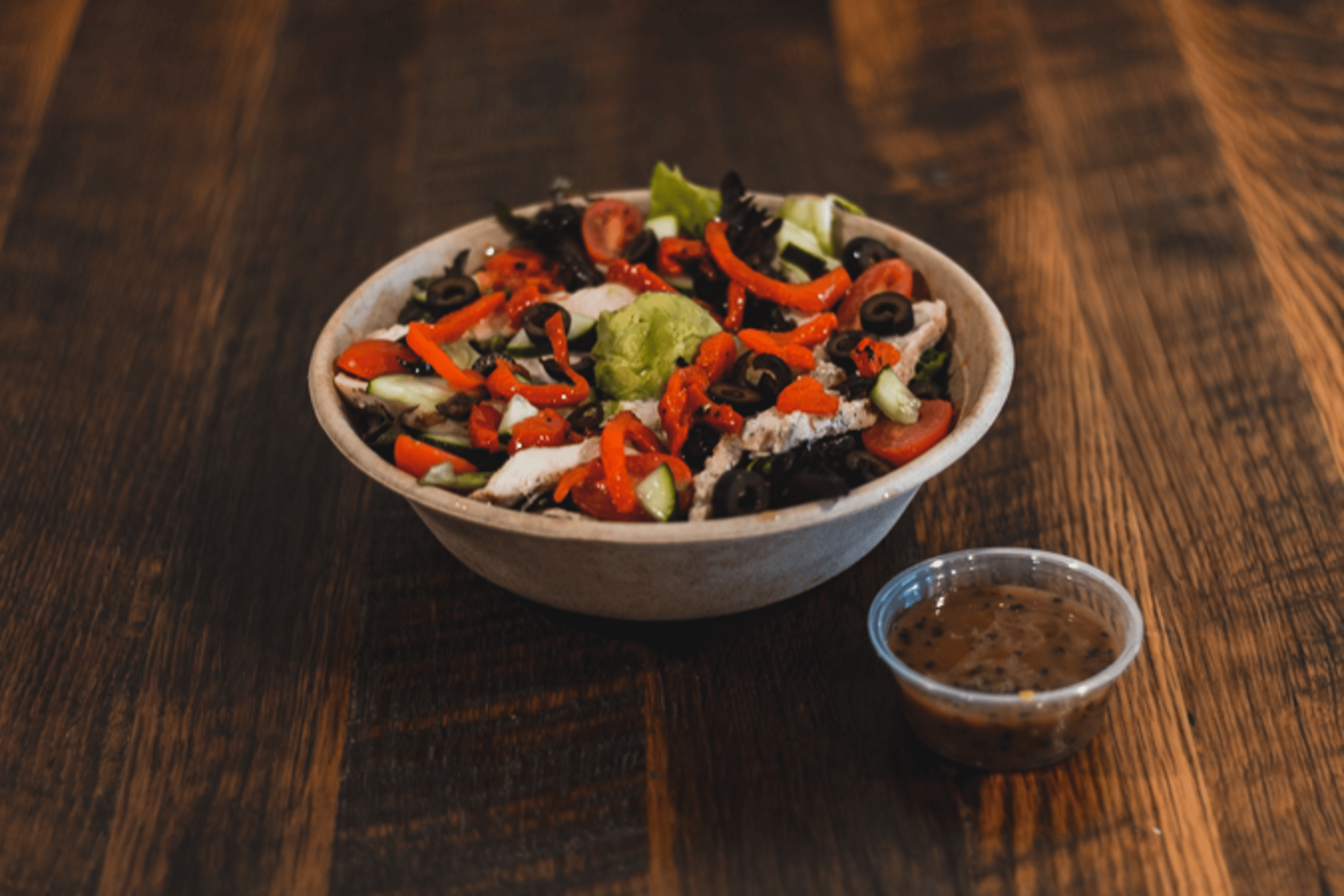 CHICKEN VEGGIE DELIGHT SALAD.