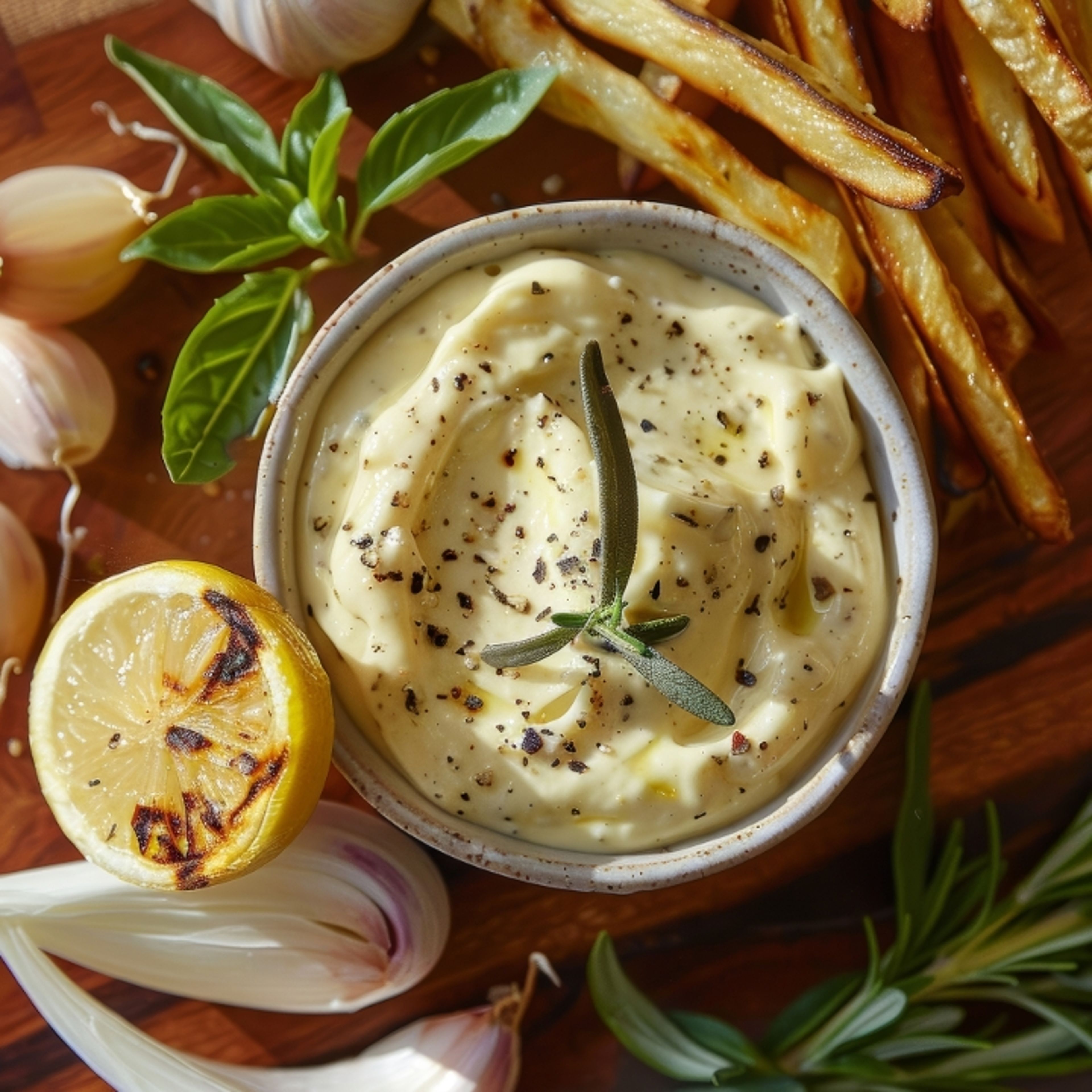 Side Garlic Aioli.