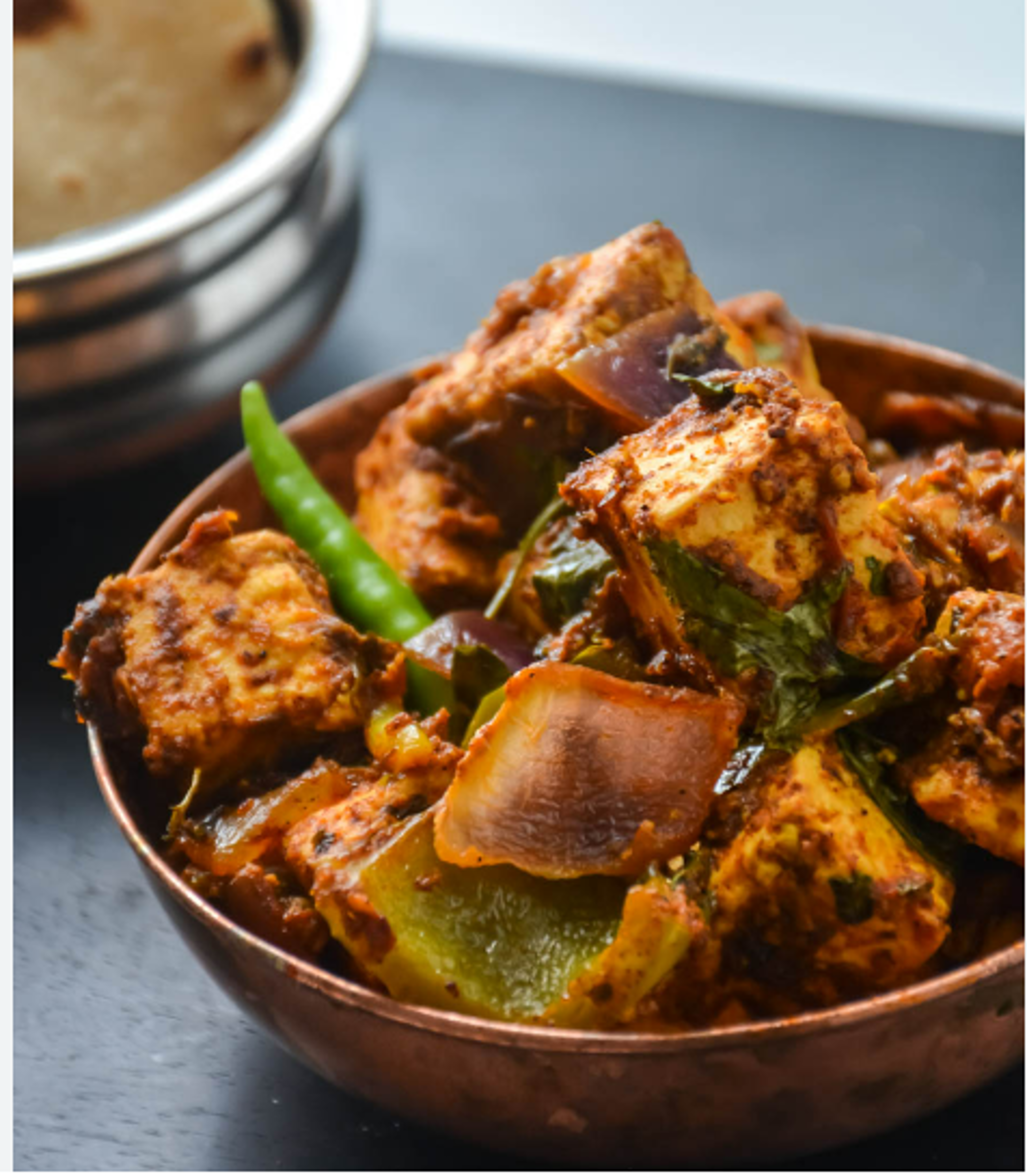 Spicy Andhra Paneer - Semi Dry.