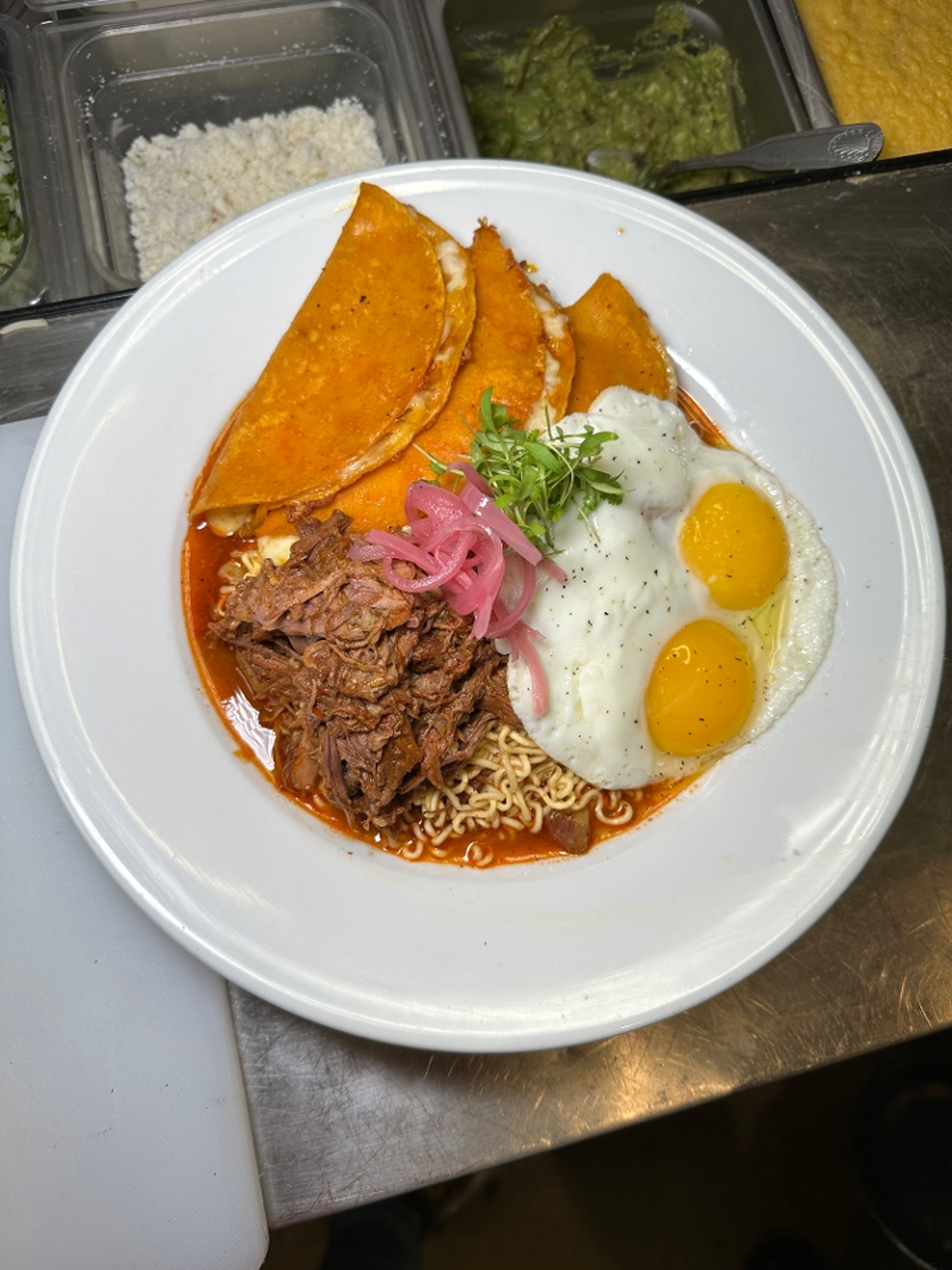 Breakfast Ramen Birria.