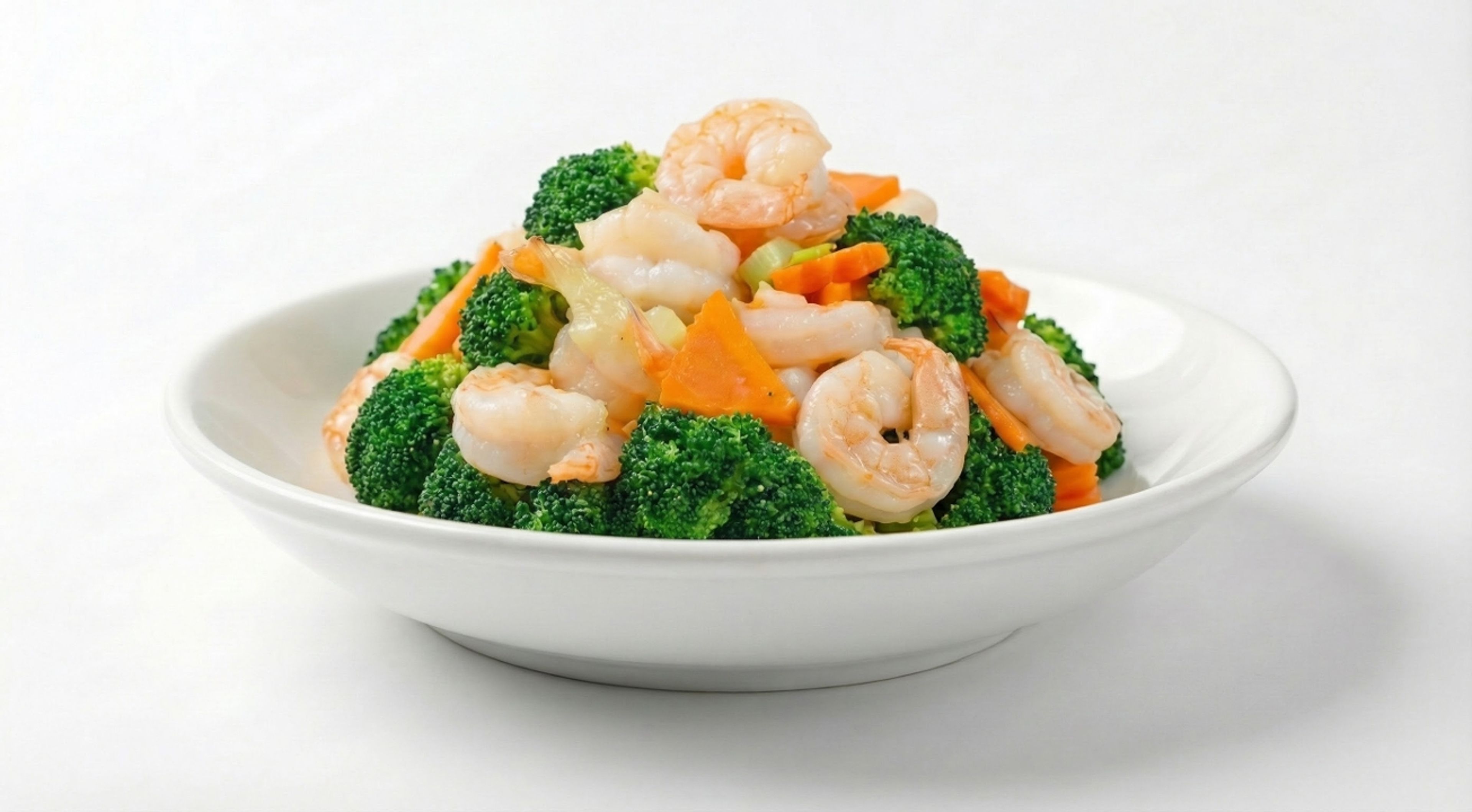 Shrimp and Broccoli - Clear Garlic Sauce.
