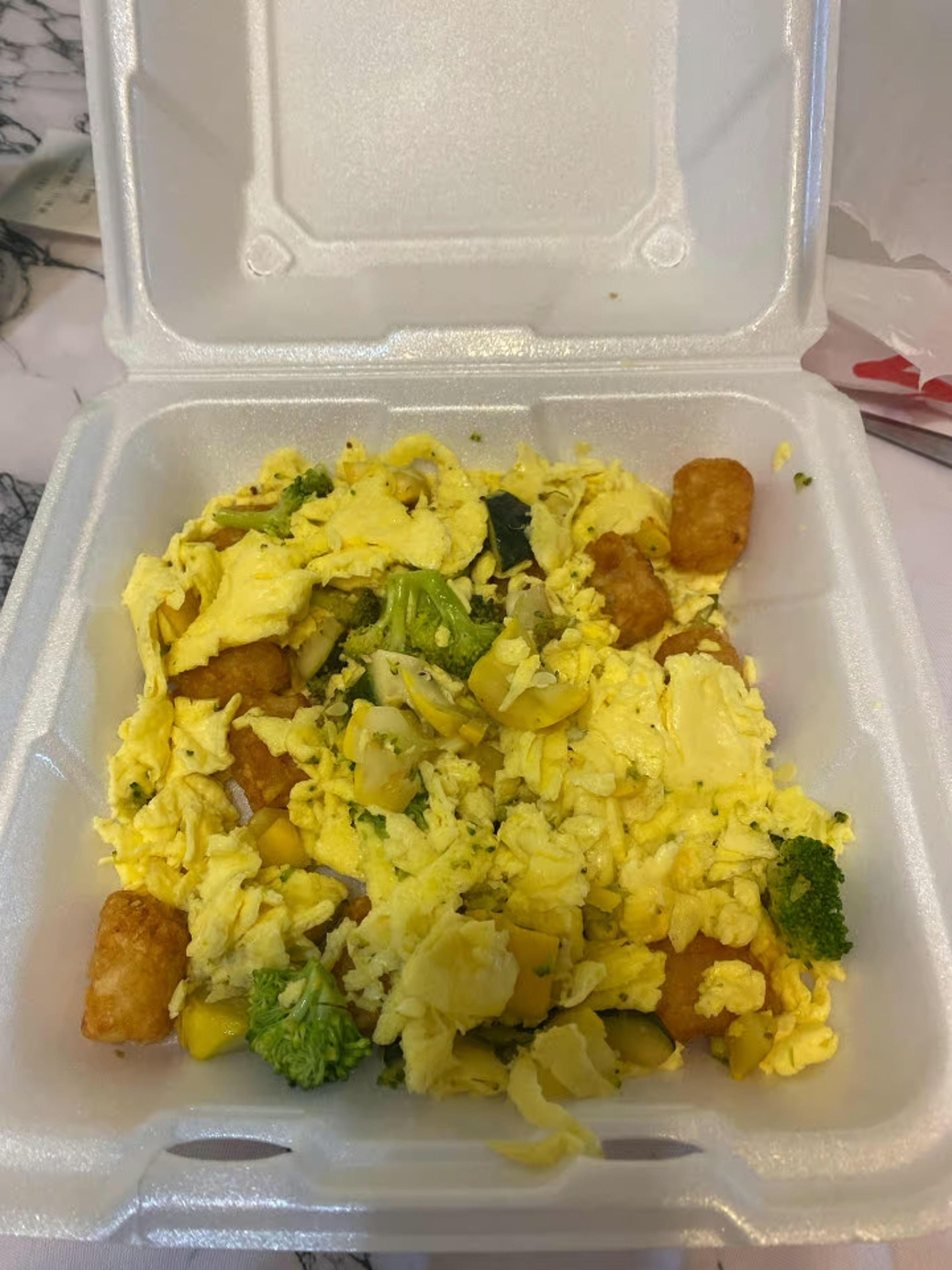 Veggie Tater Tot Bowl.