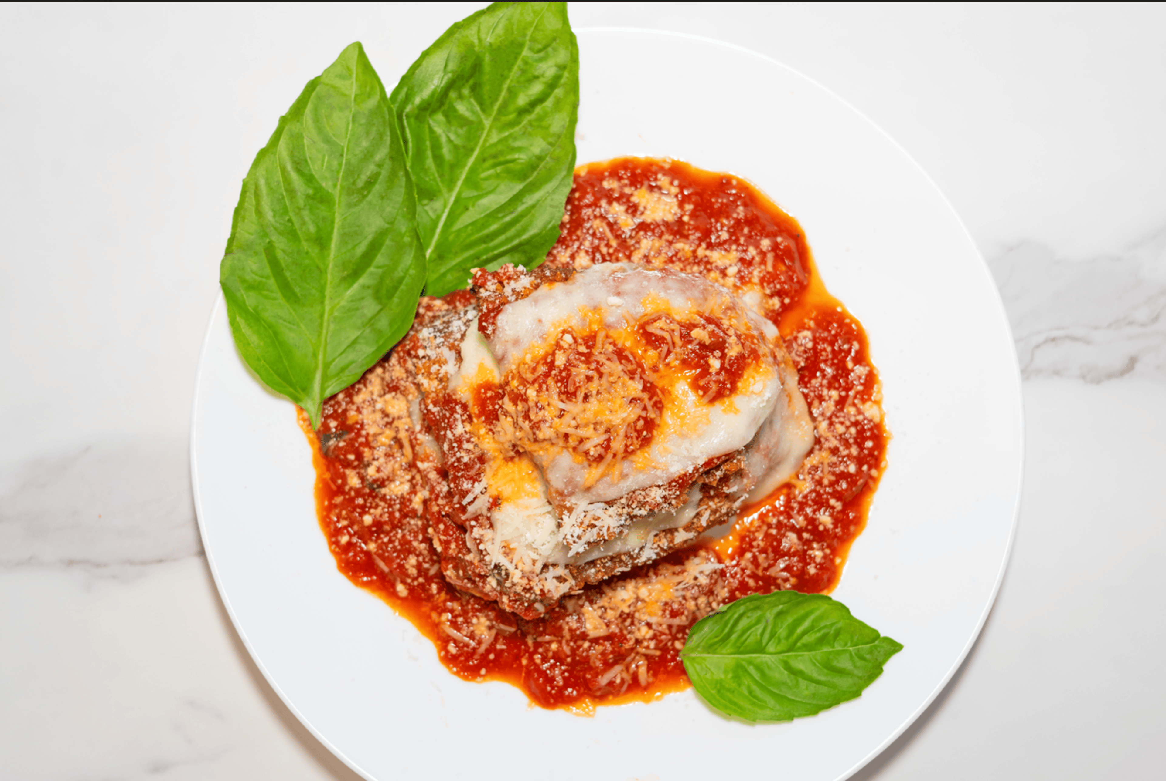 Eggplant Parm Appetizer.