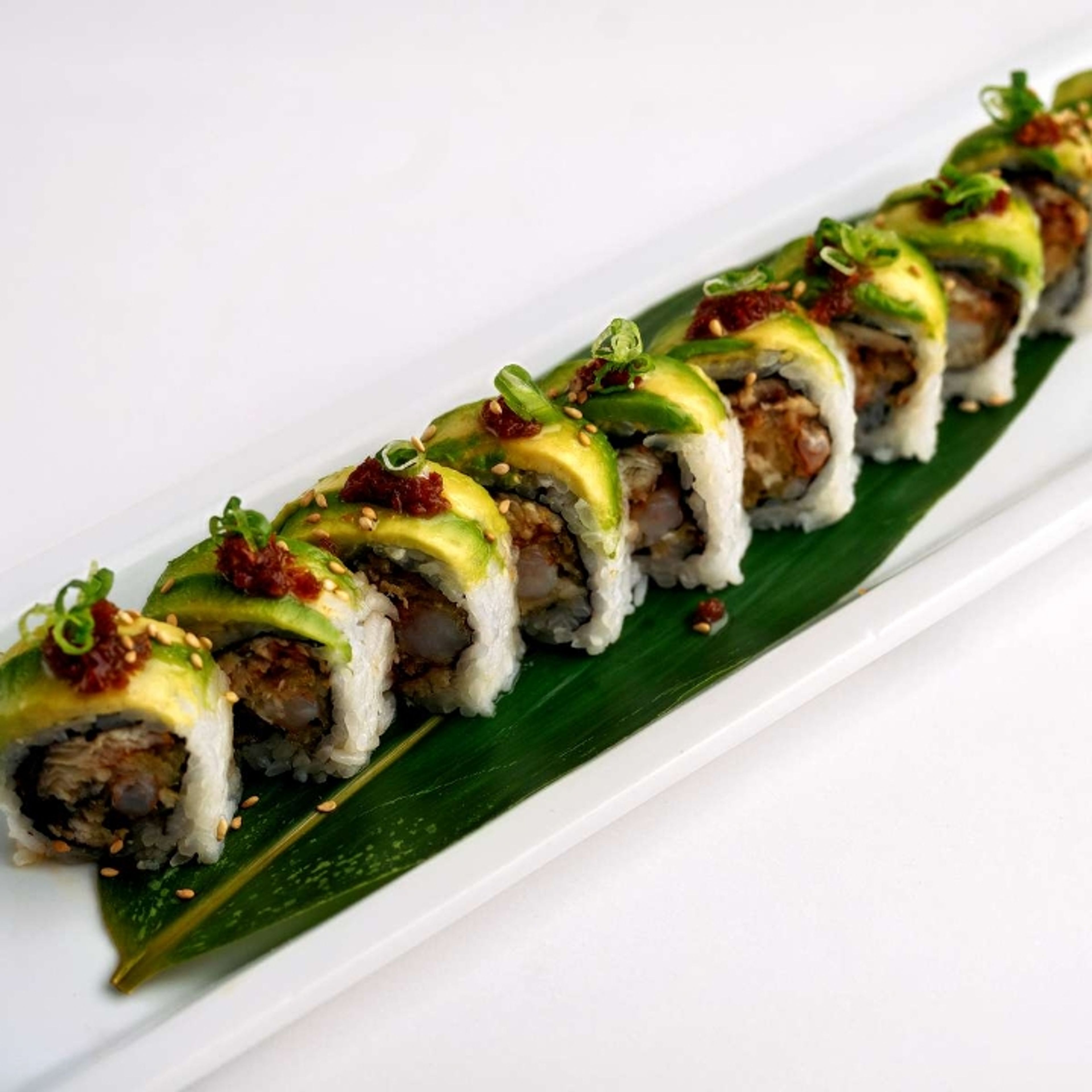 Eel garlic roll.
