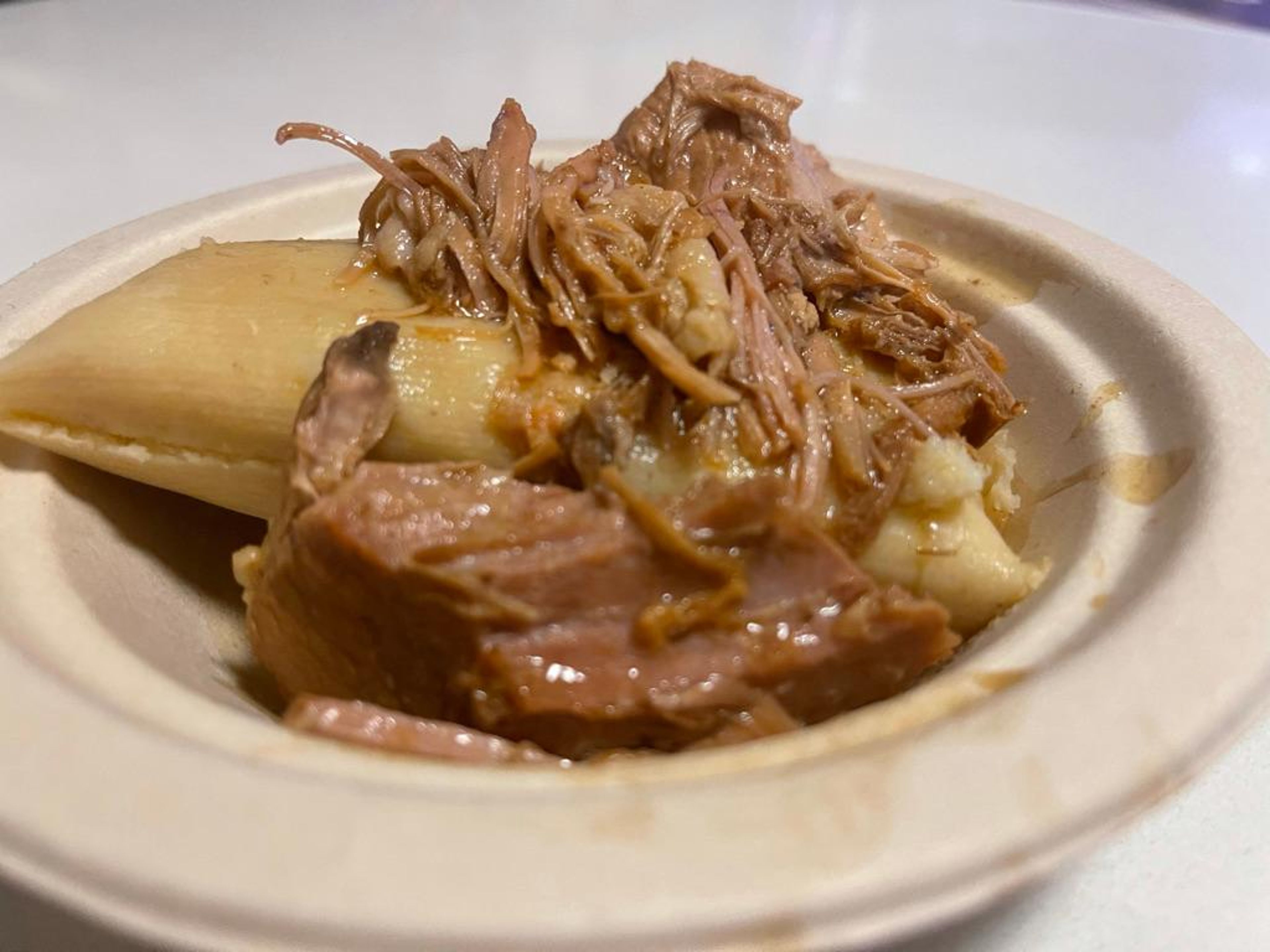 Tamal Cubano-Lechon.