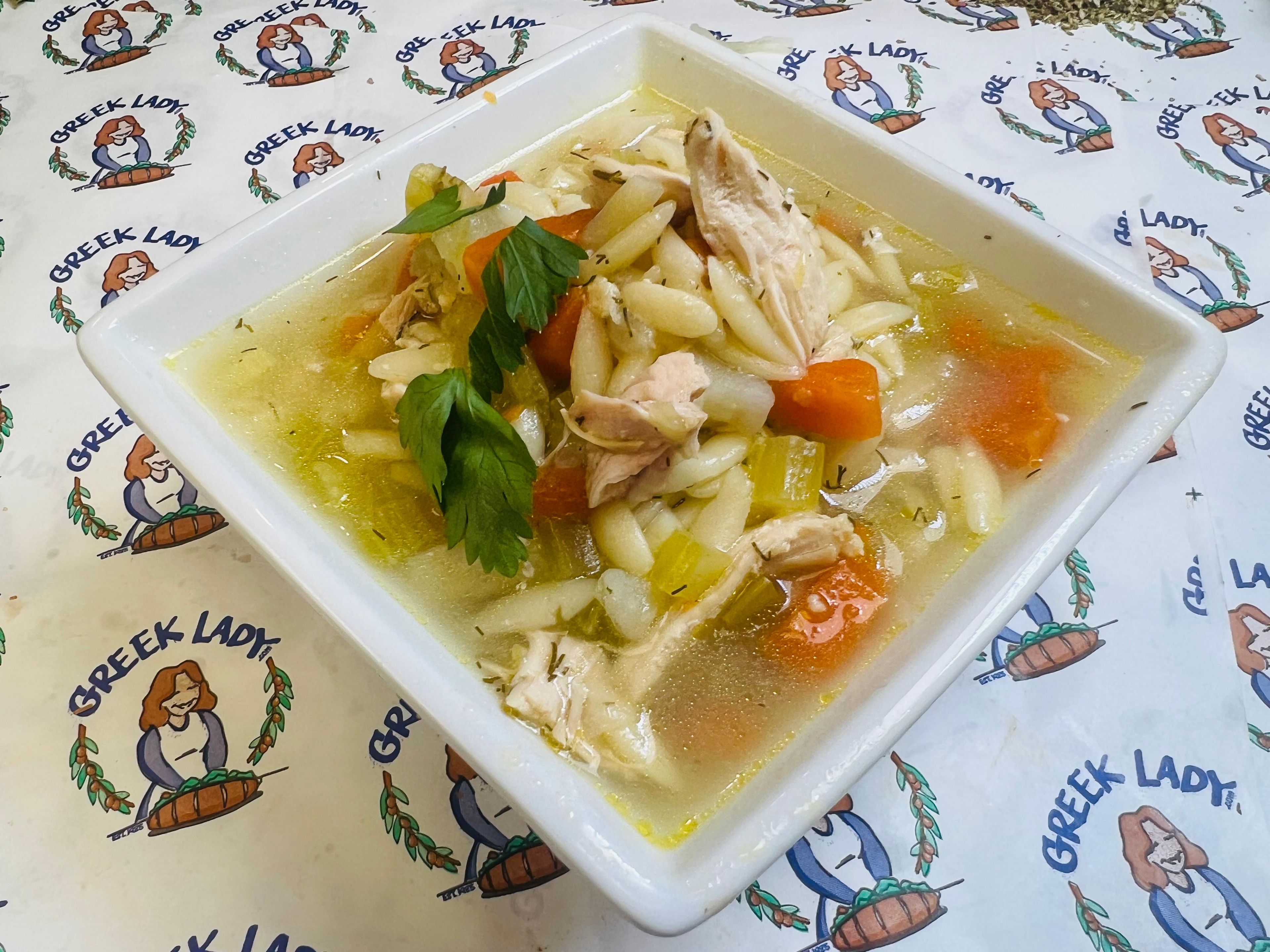 Chicken Orzo Soup.
