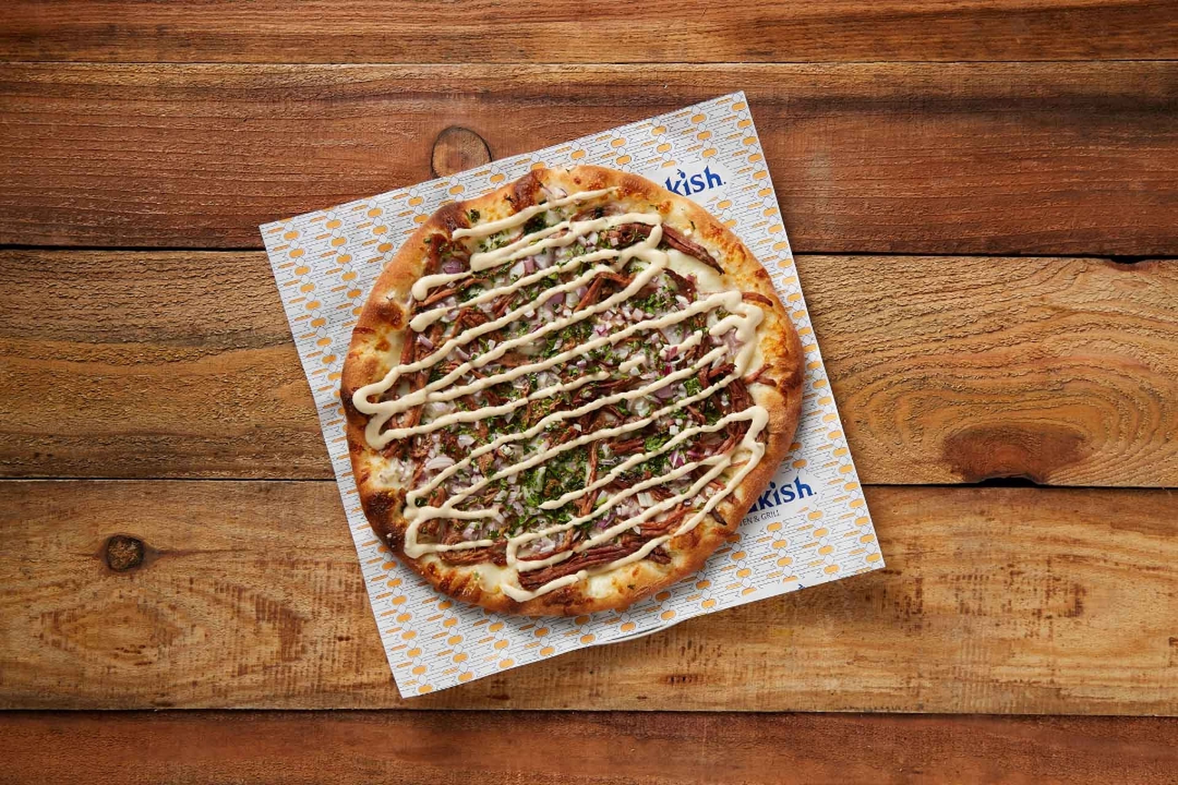 Tri Tip & Cheese Manakish.