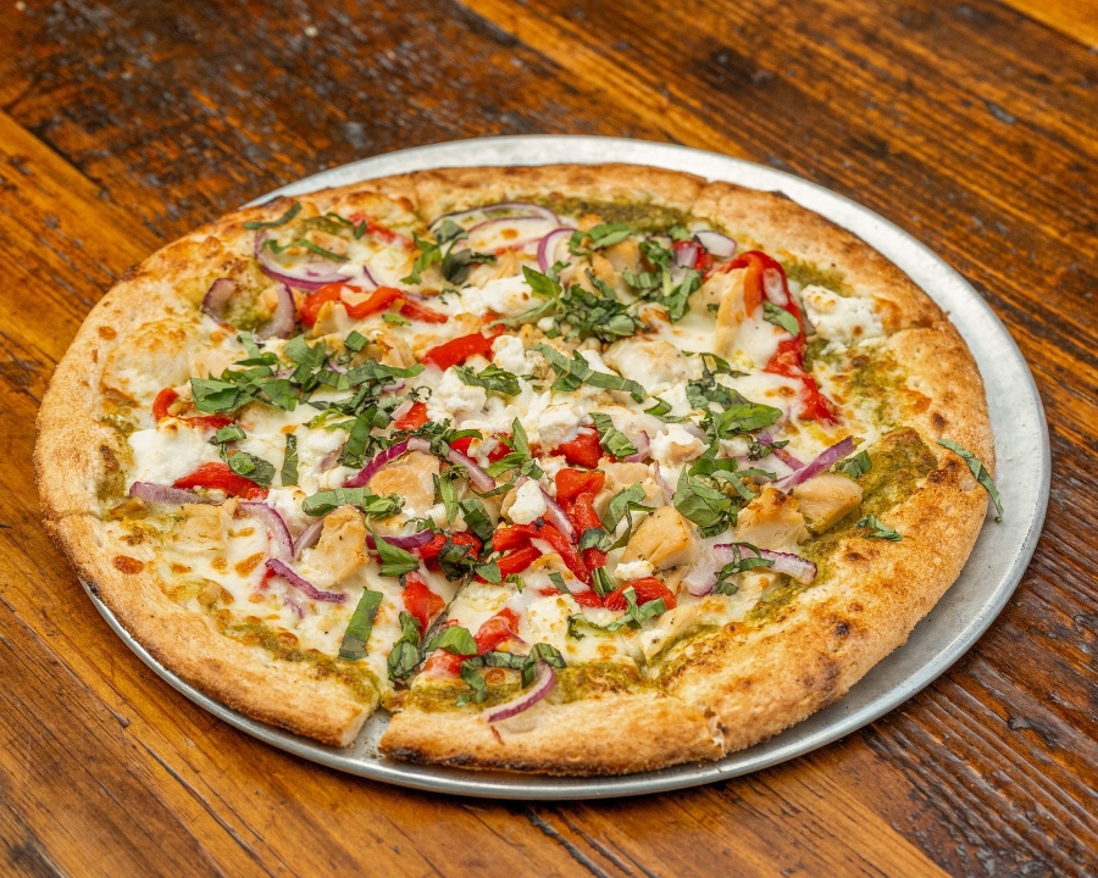 Roasted Red Pepper & Goat Cheese.