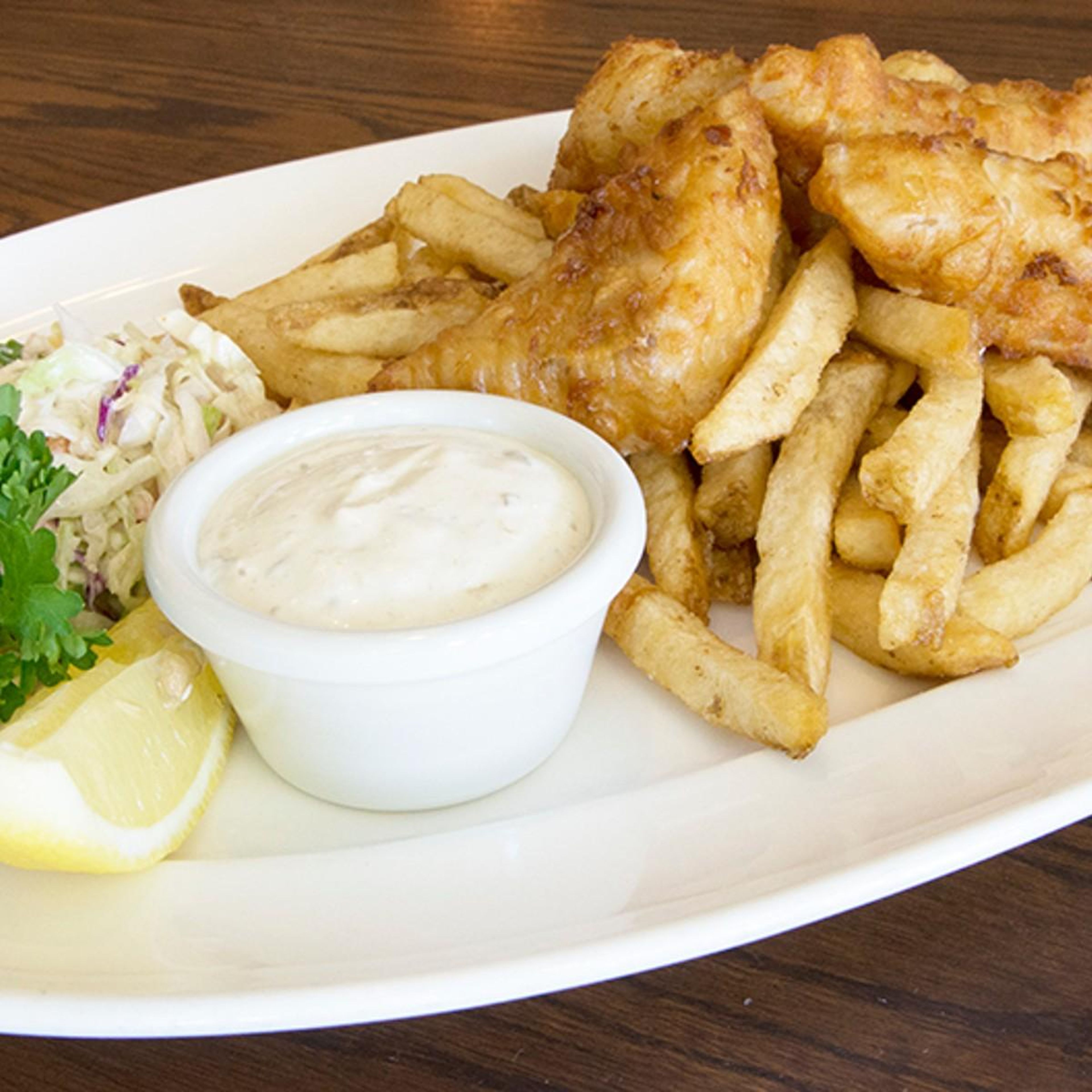 Harp Lager Signature Fish & Chips.