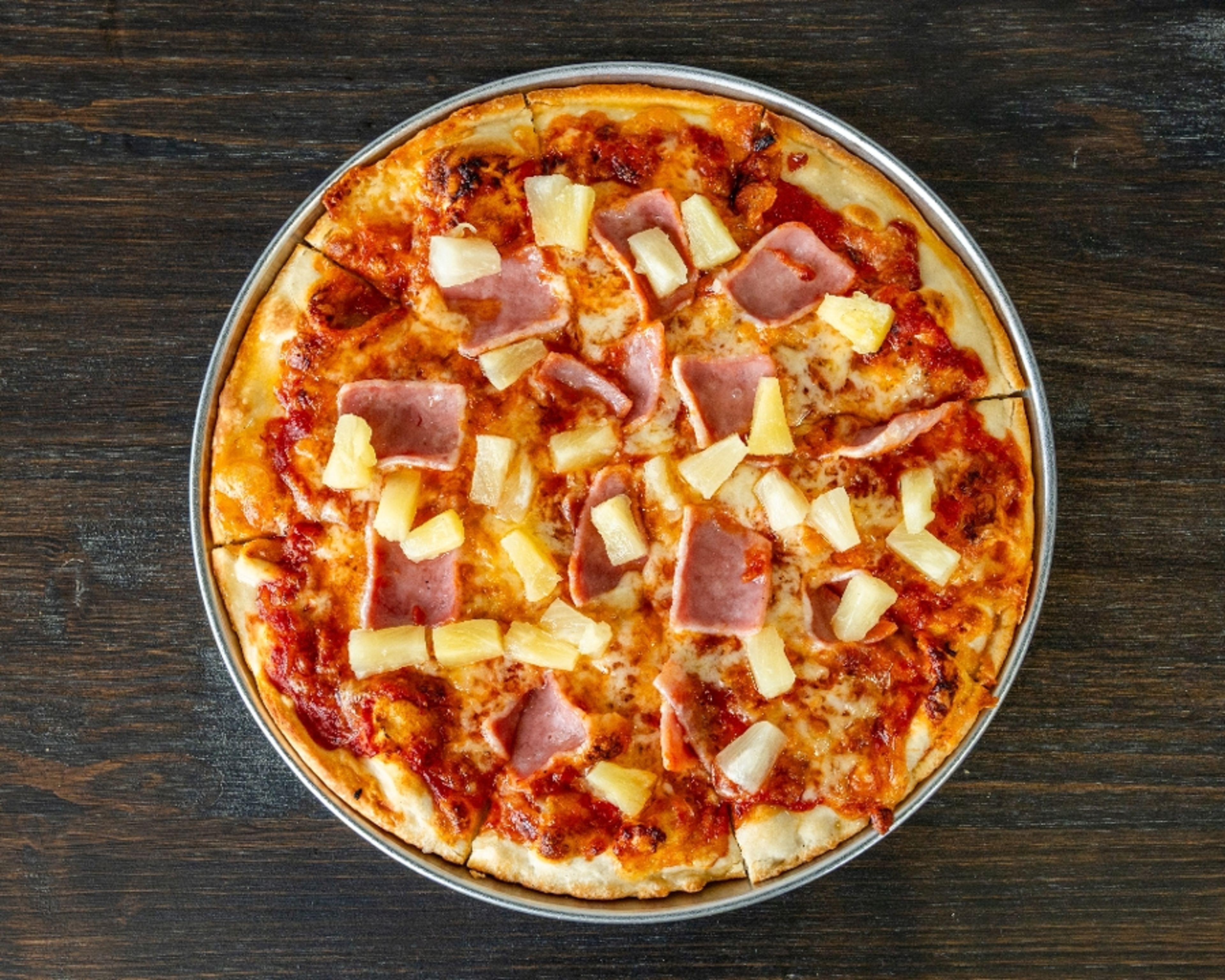 10” Hawaiian Pizza.