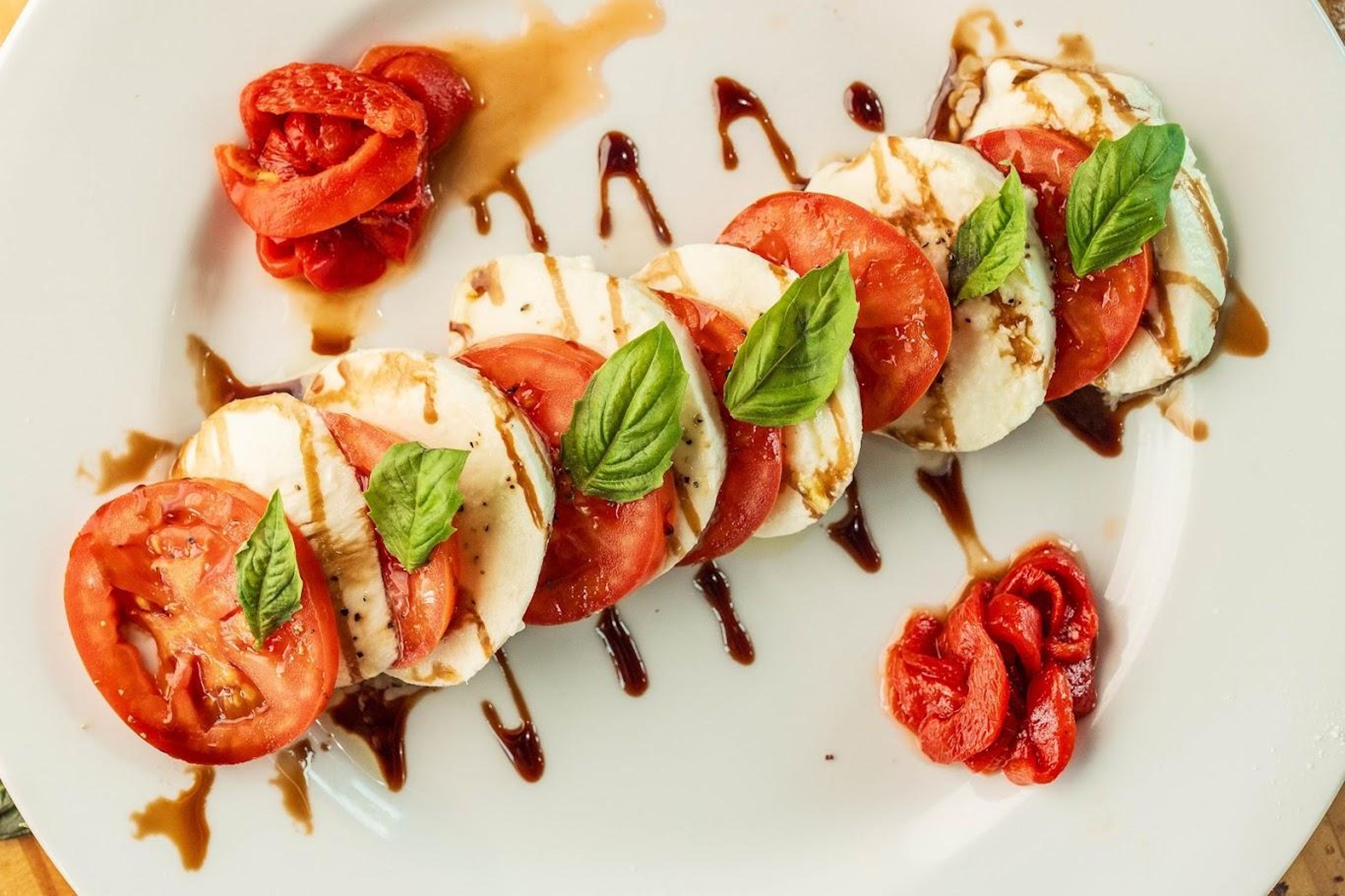 Mozarella Caprese.