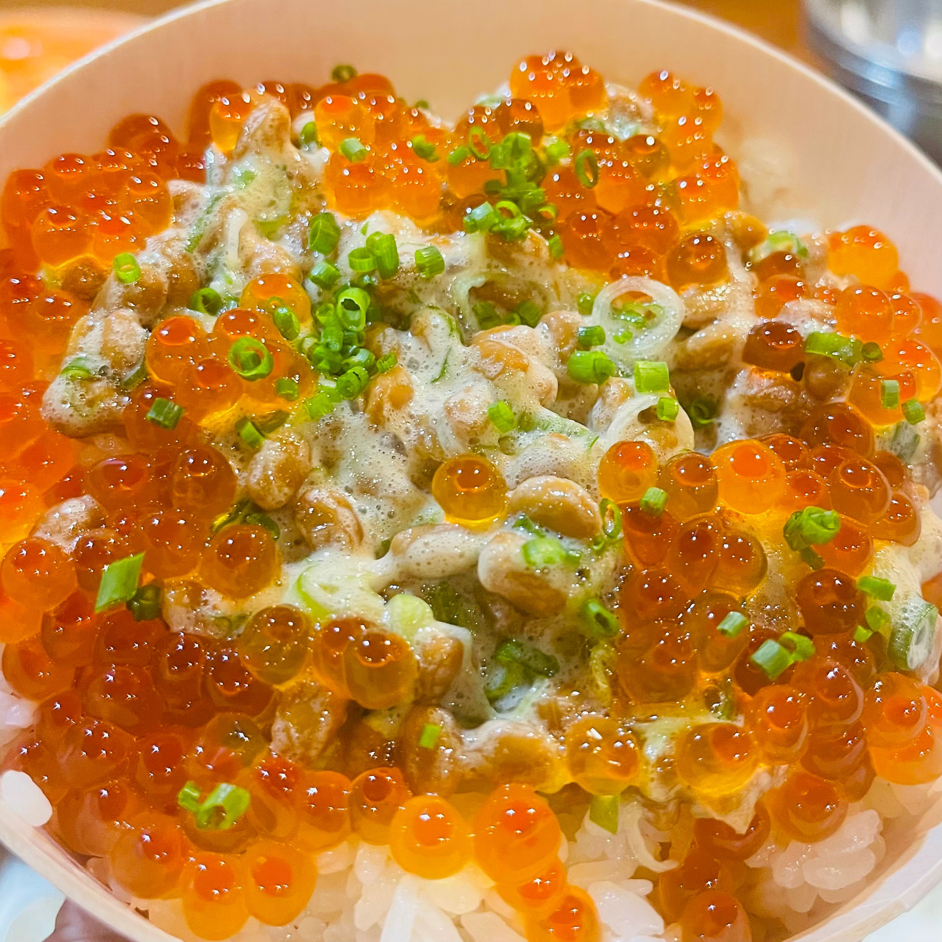 Natto Negi Ikura Bowl.
