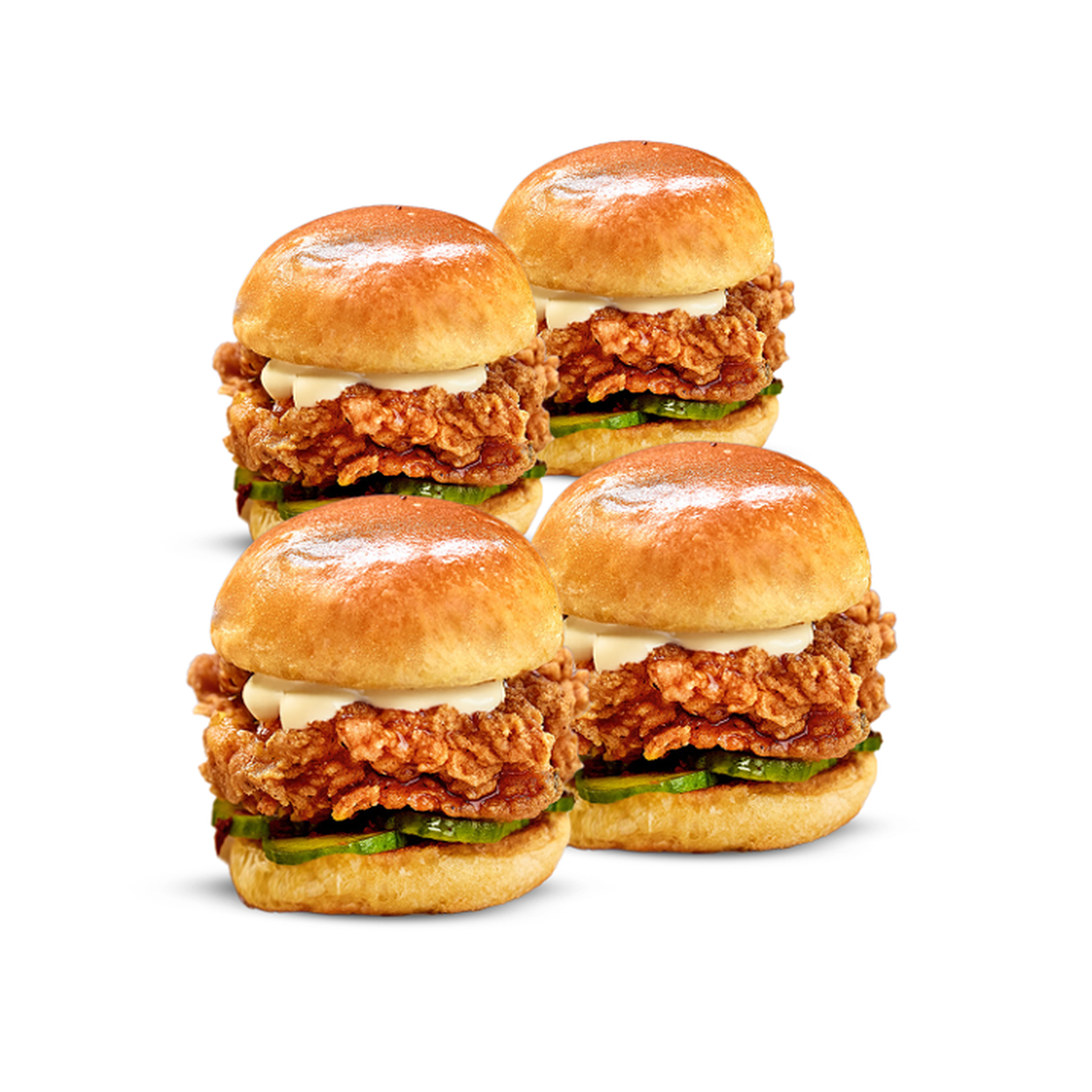 4 Crispy Chicken Sliders.