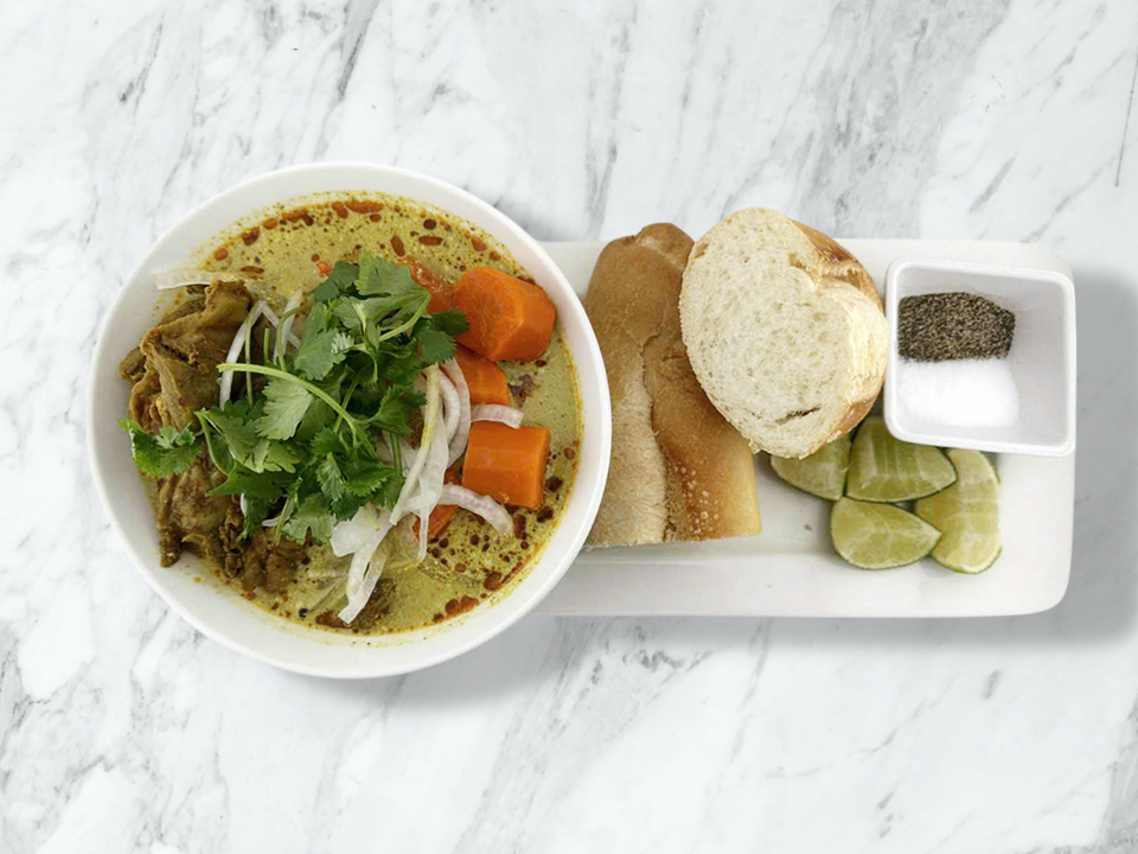 Curry Chicken with Bread.